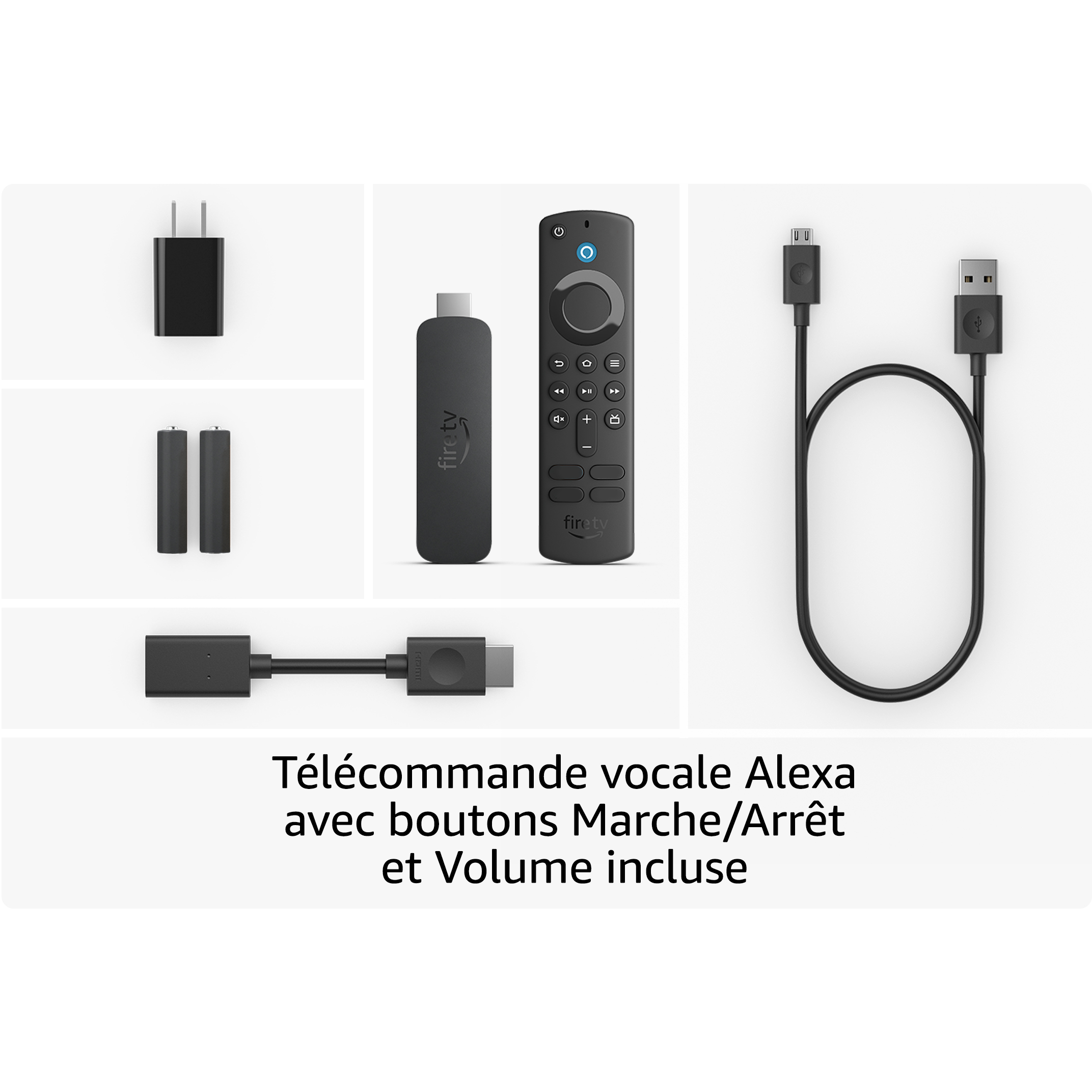 Voir la diapositive 2 : AMAZON Fire TV Stick 4K Ultra HD Fire OS avec télécommande vocale Alexa -  Noir