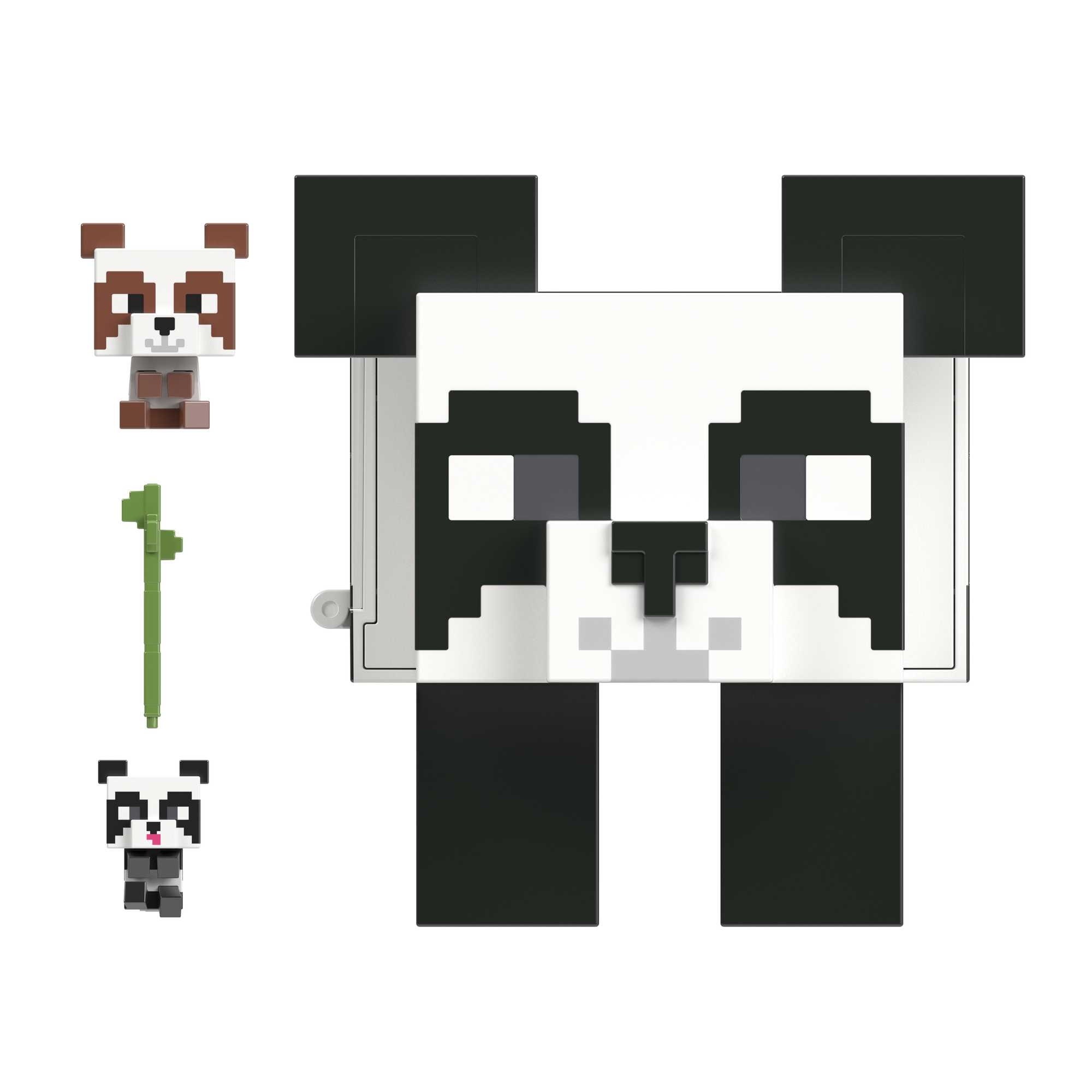 Voir la diapositive 2 : MATTEL Coffret mini tètes modulables - La maison du Panda - MINECRAFT