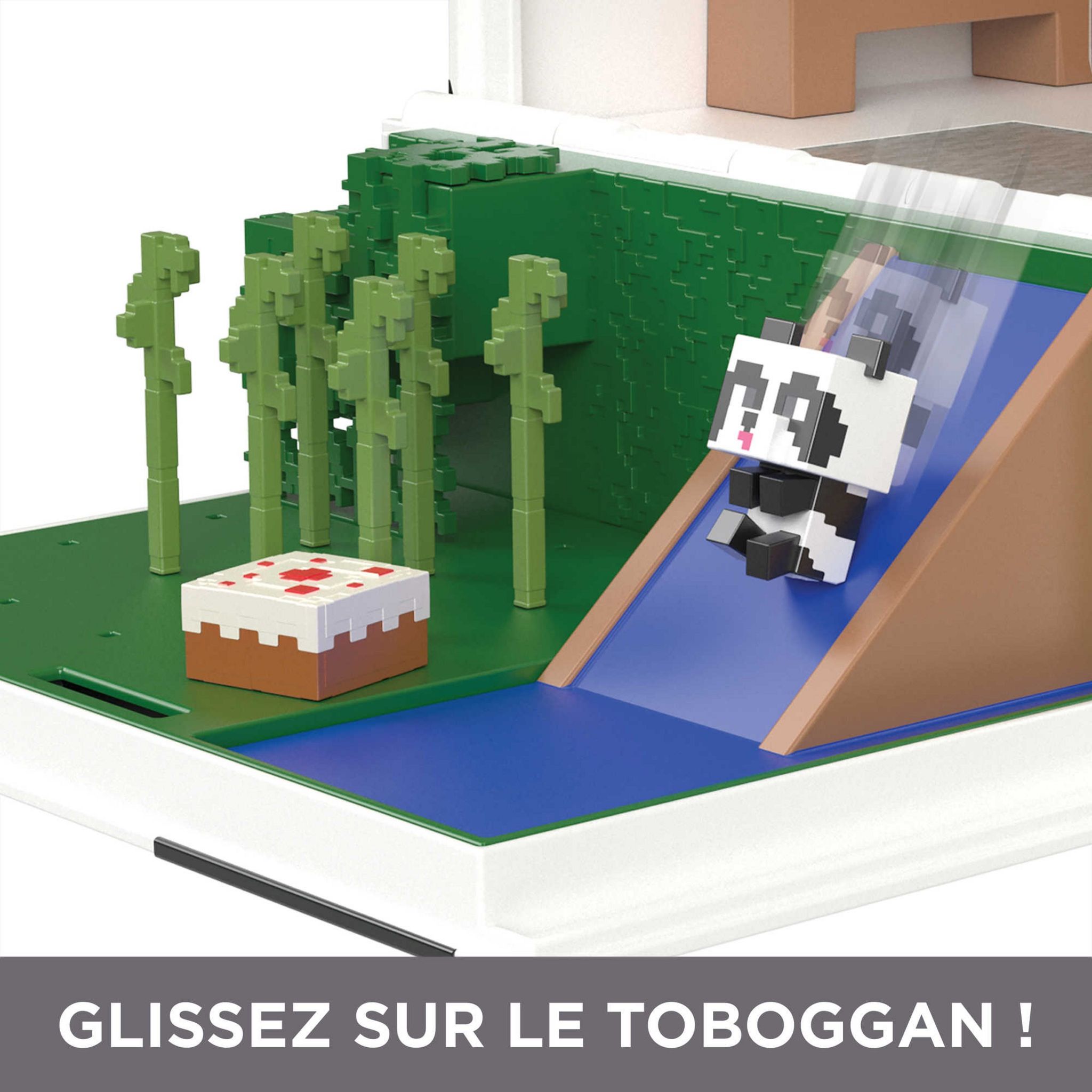 Voir la diapositive 6 : MATTEL Coffret mini tètes modulables - La maison du Panda - MINECRAFT
