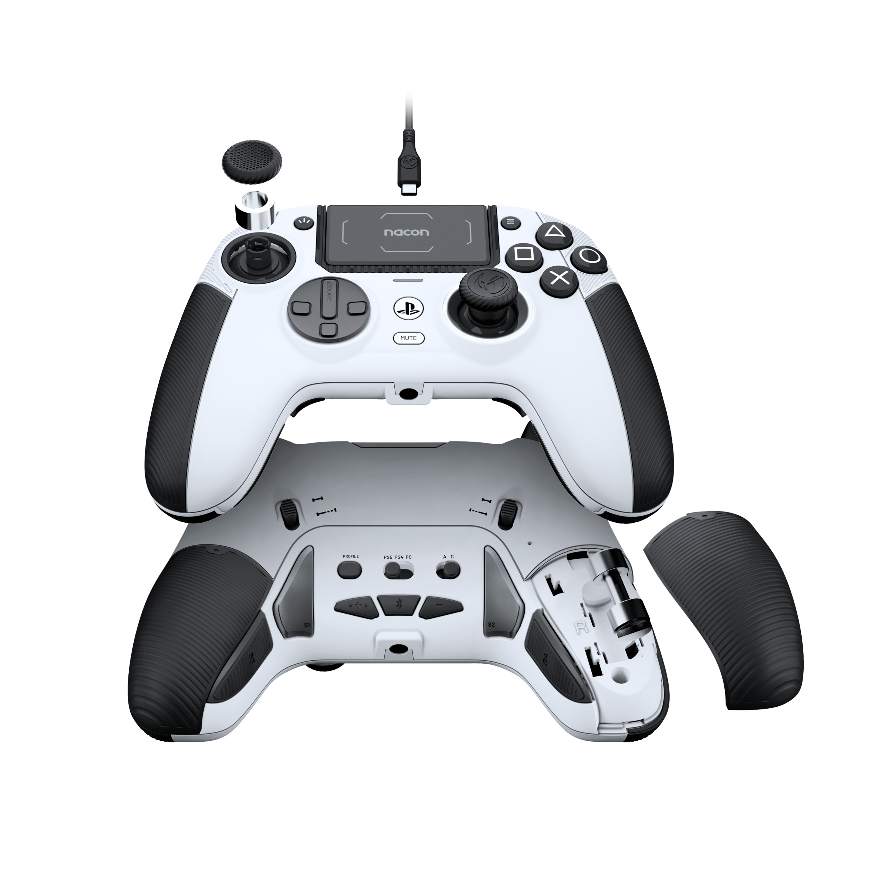 Voir la diapositive 7 : Manette Sans Fil Révolution 5 Pro Blanche - PS5