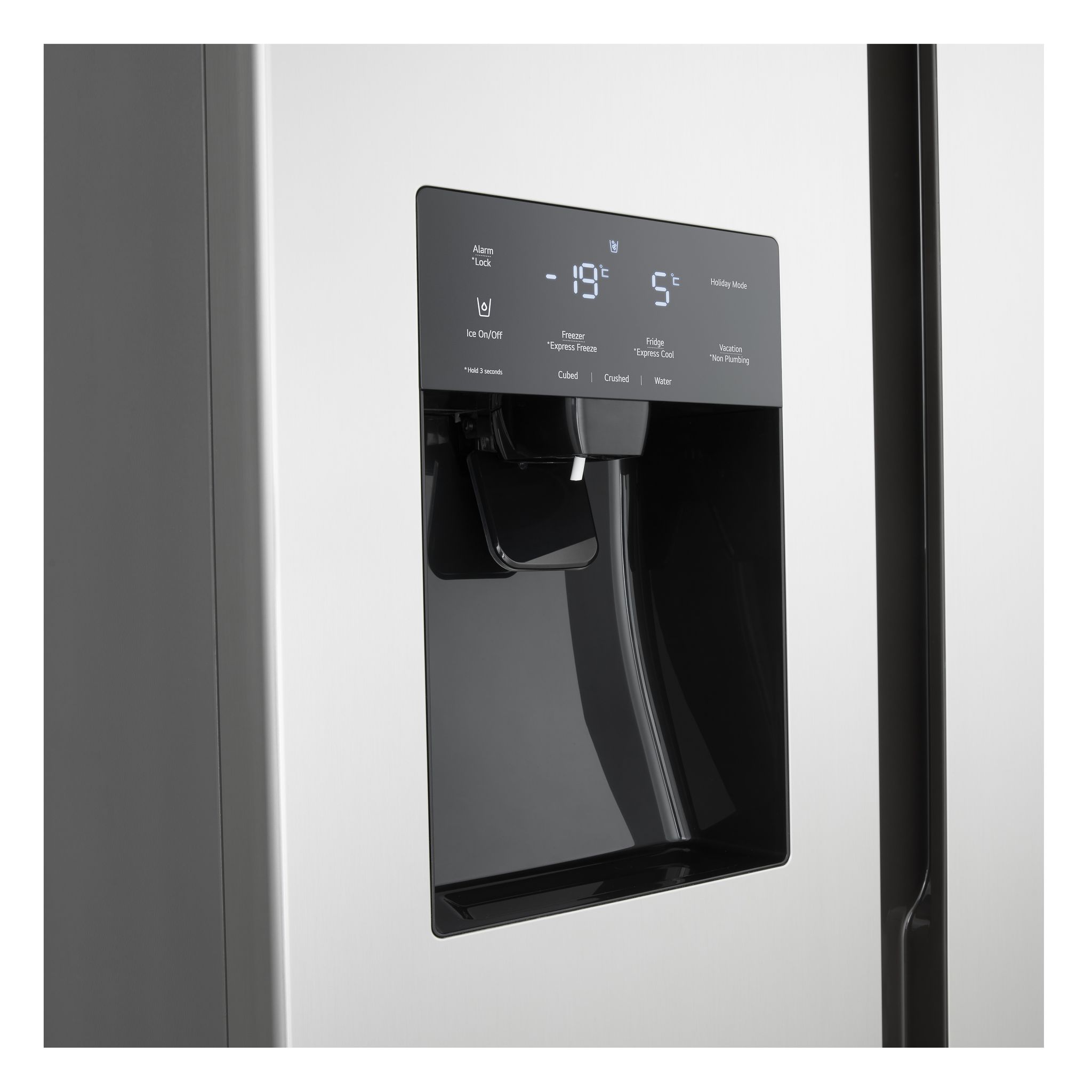 Voir la diapositive 5 : LG Réfrigérateur américain GSM32HSBEH, 562 L, Froid ventilé No Frost, E