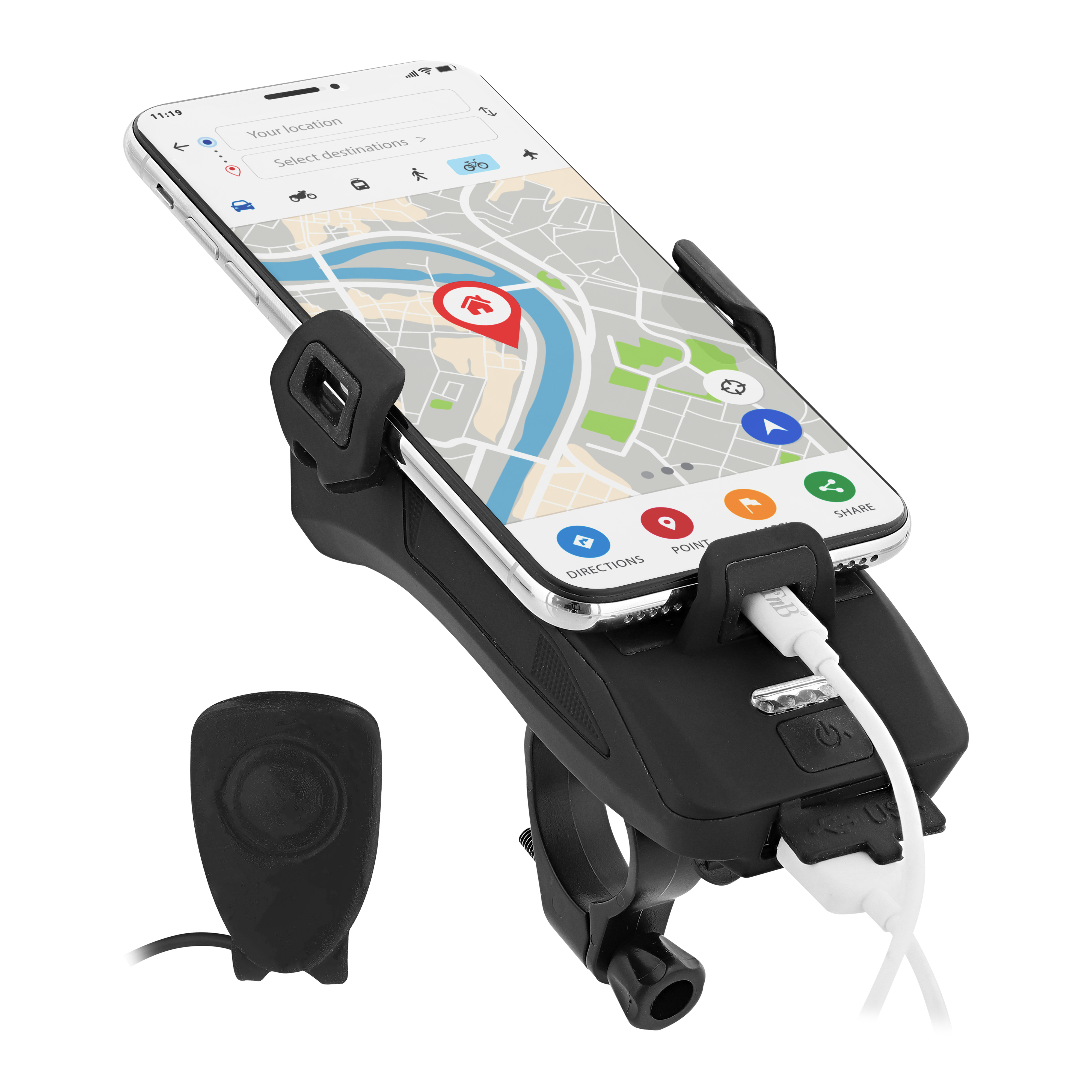 Voir la diapositive 10 : URBAN MOOV Support pour smartphone 4 en 1 Urban Moov - Noir