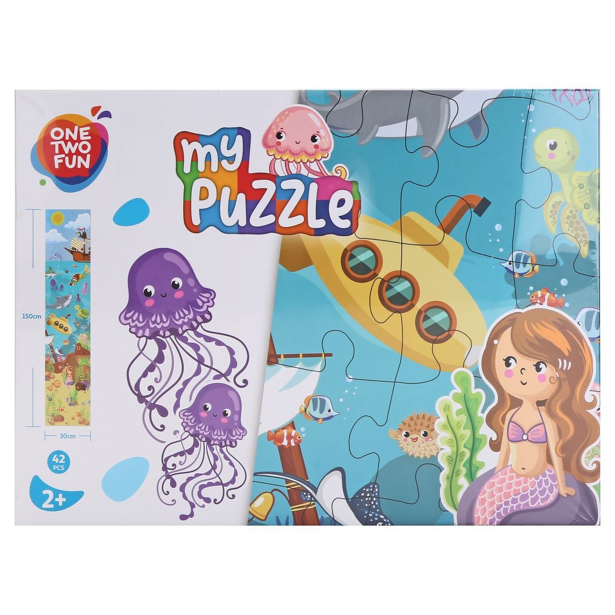 ONE TWO FUN Puzzle géant en bois