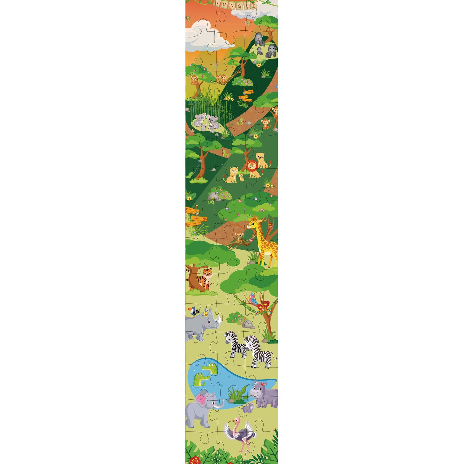 Voir la diapositive 4 : ONE TWO FUN Puzzle géant en bois