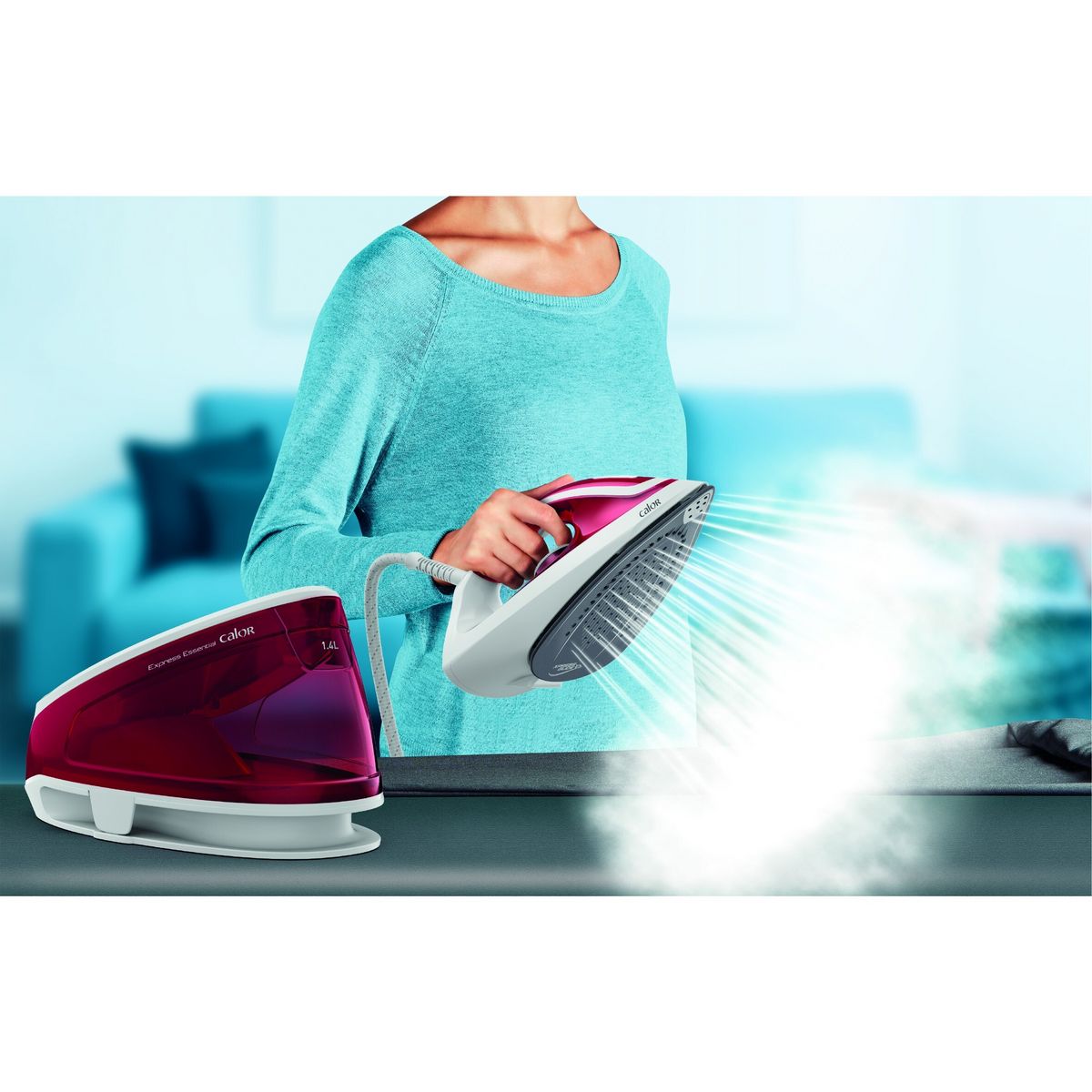 CALOR Centrale vapeur SV6111C0 - Rouge et blanc