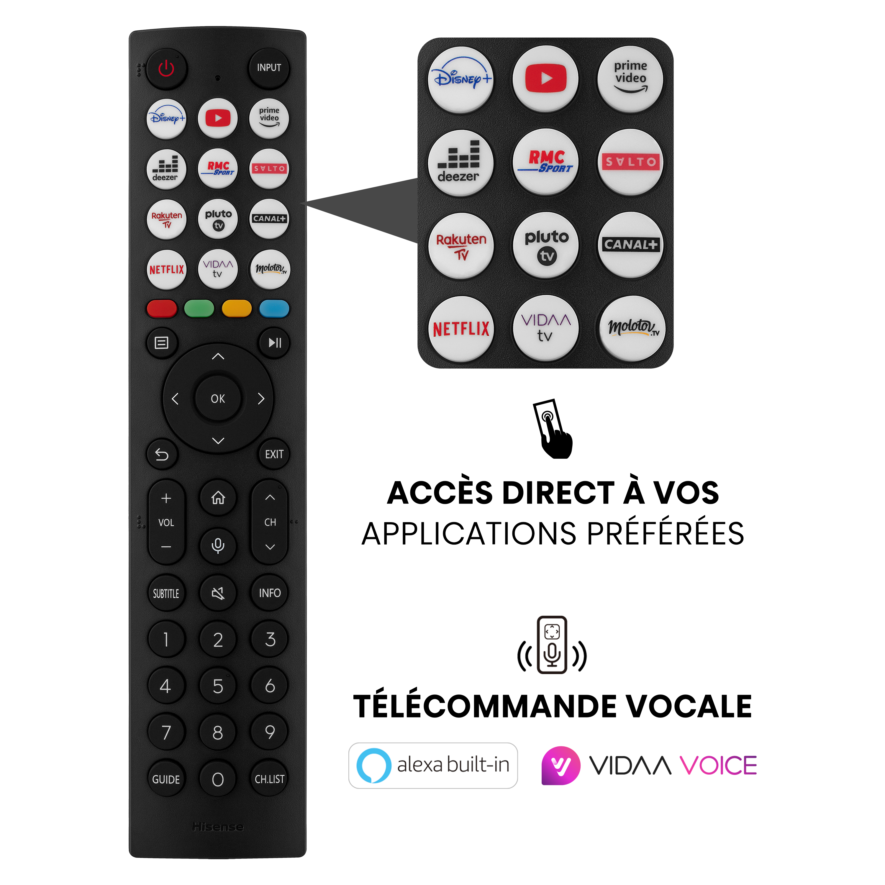 Voir la diapositive 8 : HISENSE 70A6K TV DLED Ultra HD 177 cm Smart TV