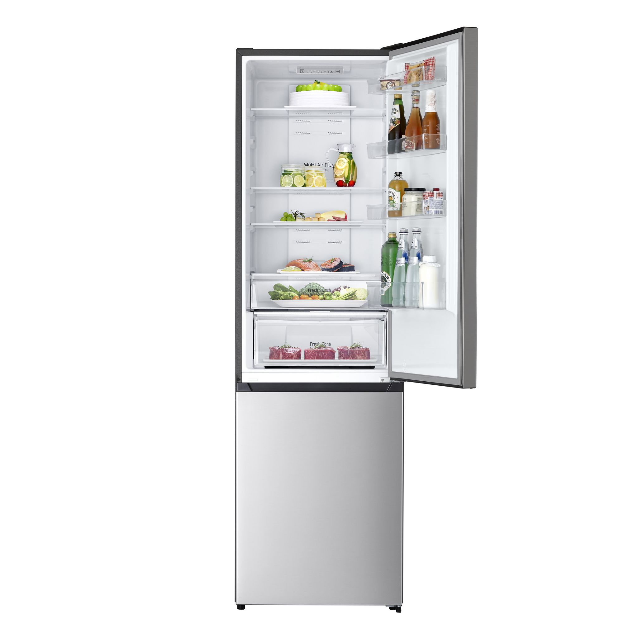 Voir la diapositive 2 : LG Réfrigérateur combiné GBM22HSADH, 336 L, Froid ventilé No Frost, D