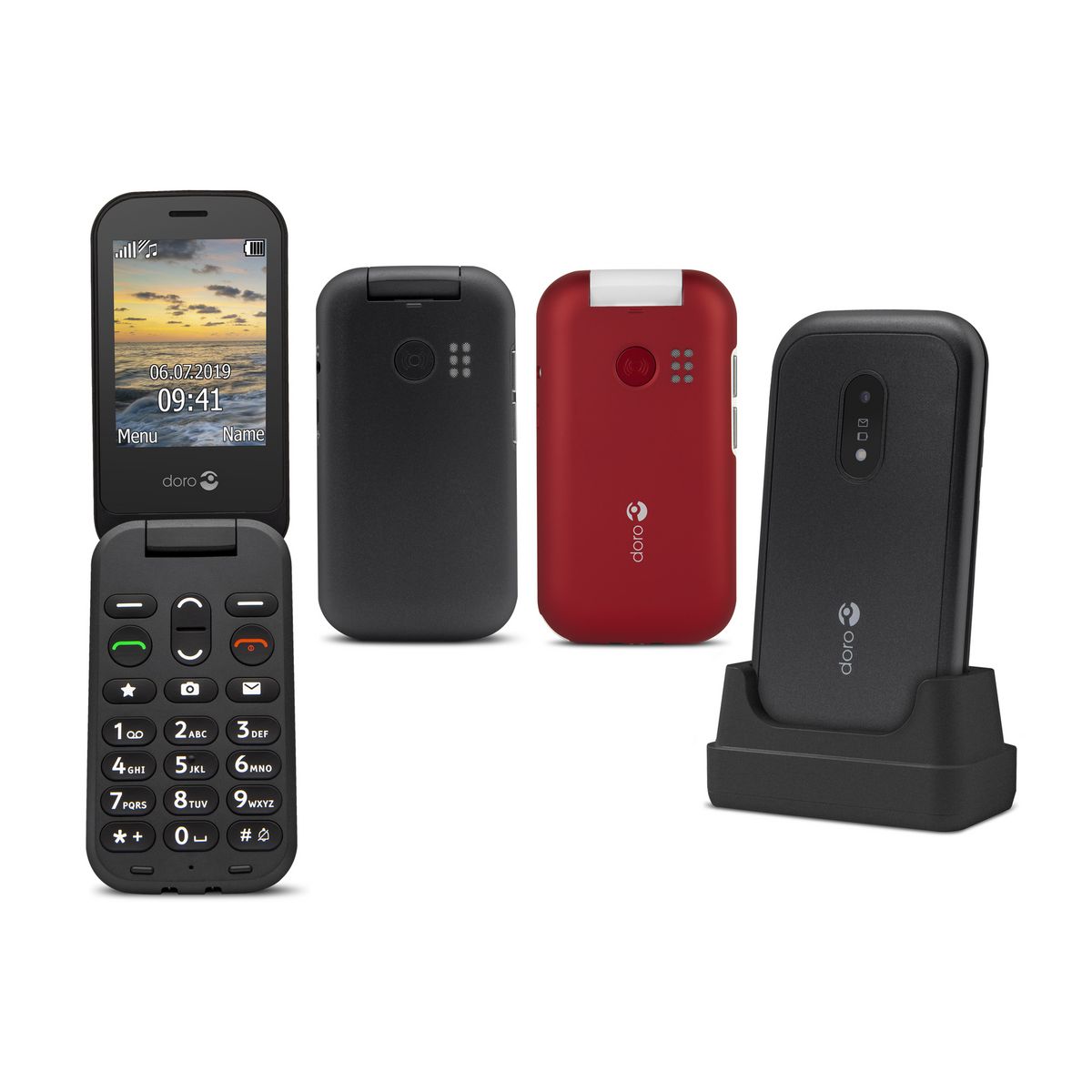DORO Téléphone portable 6040 - Noir