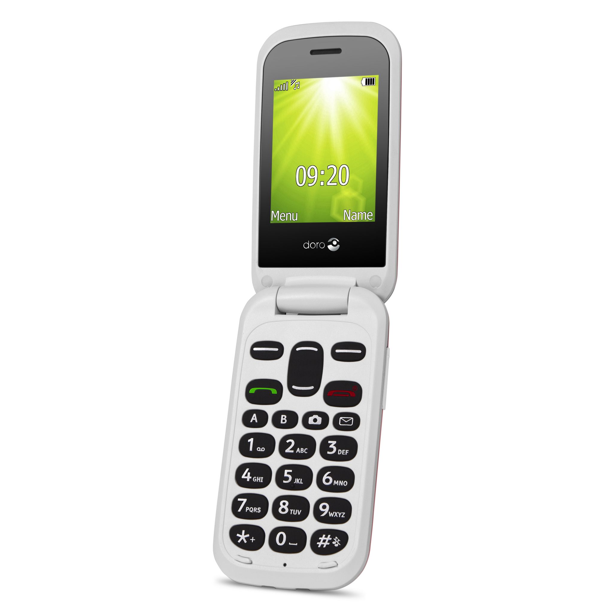Voir la diapositive 4 : DORO Téléphone portable 2404 - Rouge / Blanc