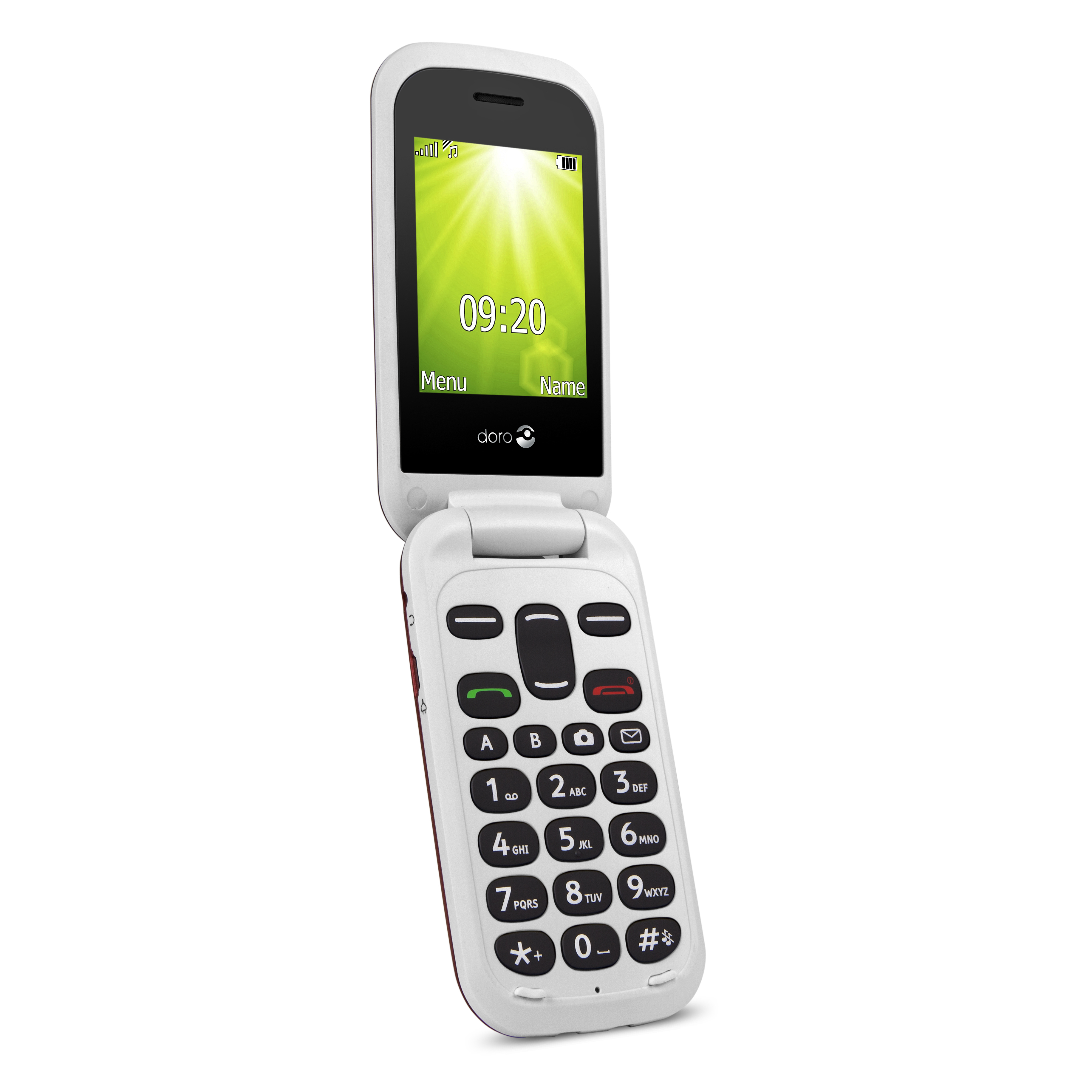 Voir la diapositive 5 : DORO Téléphone portable 2404 - Rouge / Blanc