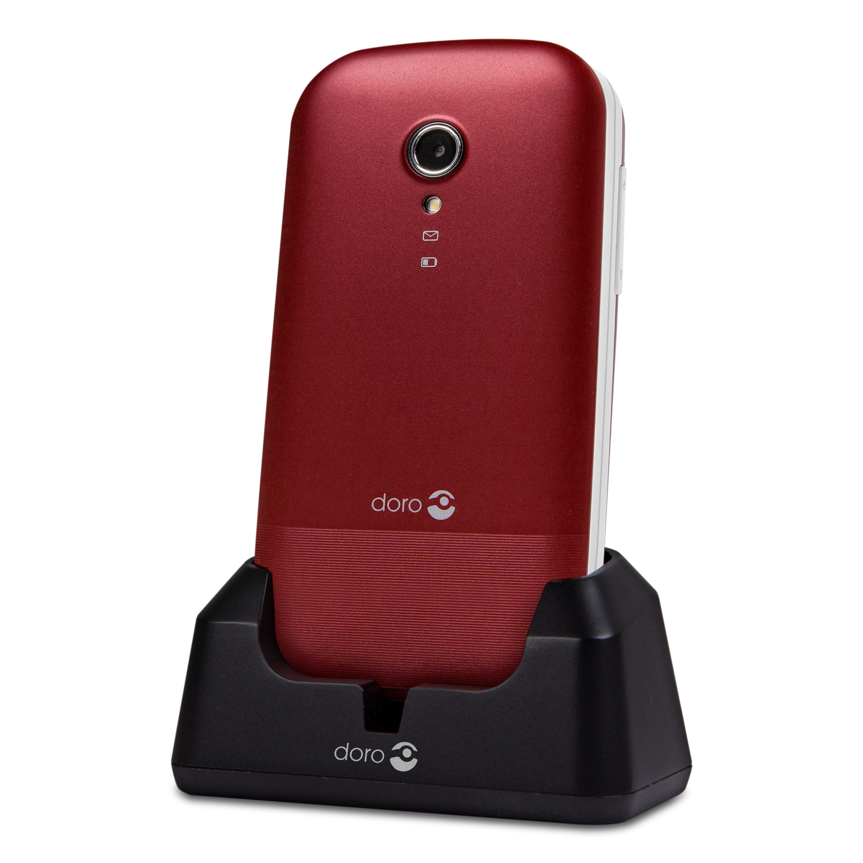 Voir la diapositive 6 : DORO Téléphone portable 2404 - Rouge / Blanc