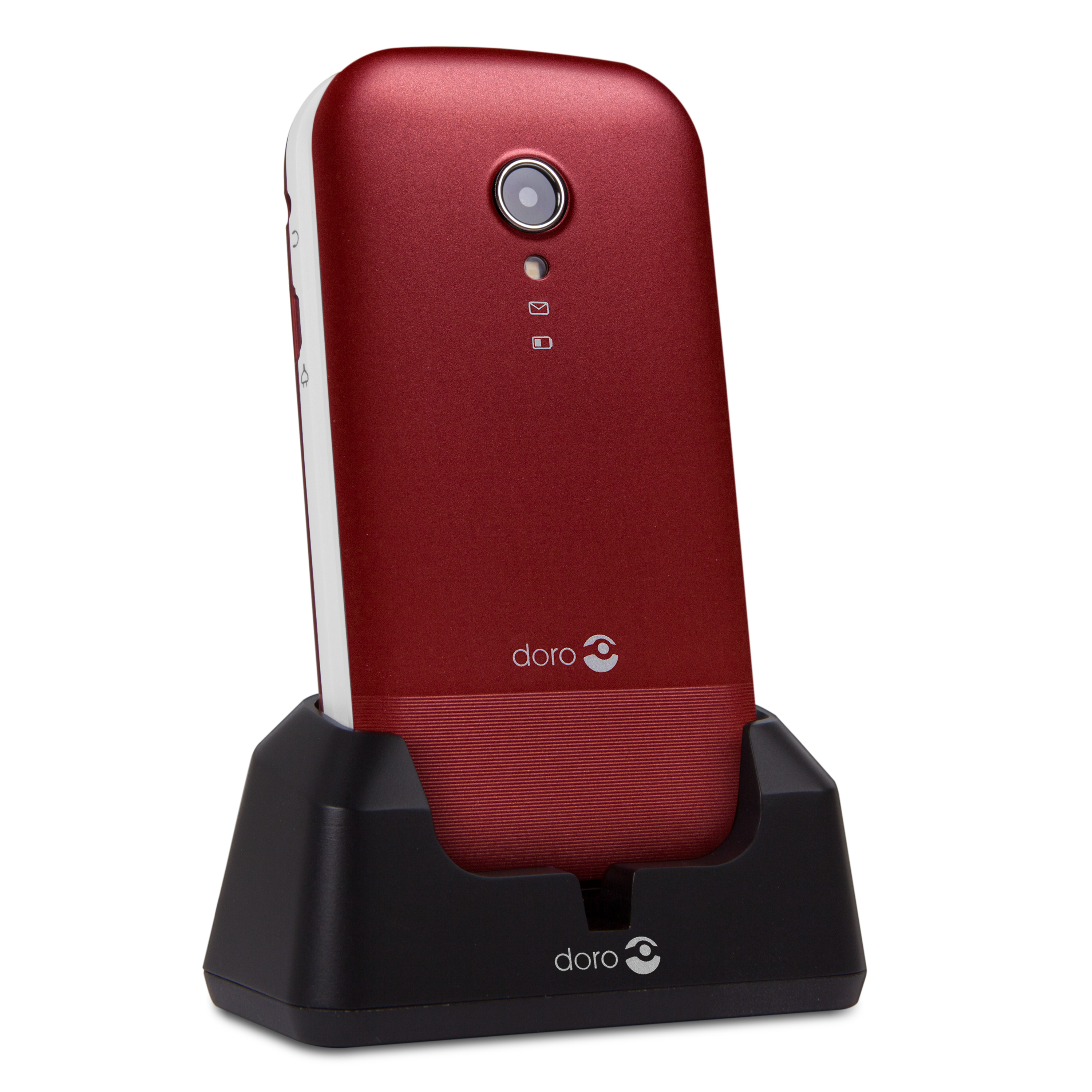 Voir la diapositive 7 : DORO Téléphone portable 2404 - Rouge / Blanc