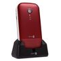 Voir la diapositive 7 : DORO Téléphone portable 2404 - Rouge / Blanc