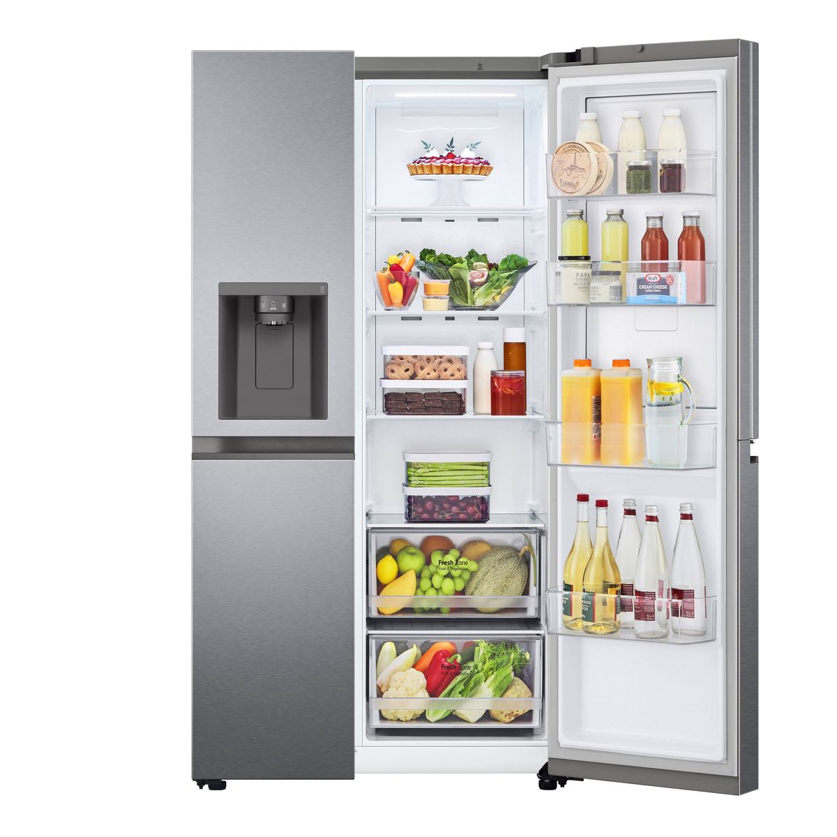 LG Réfrigérateur américain GSJV50DSXE, 635 L, Froid ventilé No Frost, E