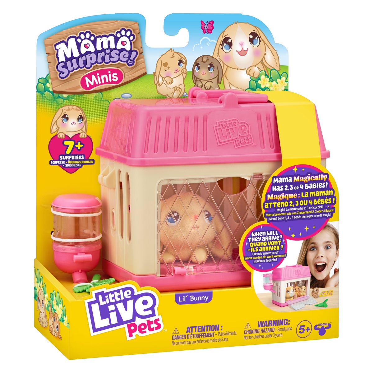 MOOSE Peluche Mama Surprise Lil'Bunny