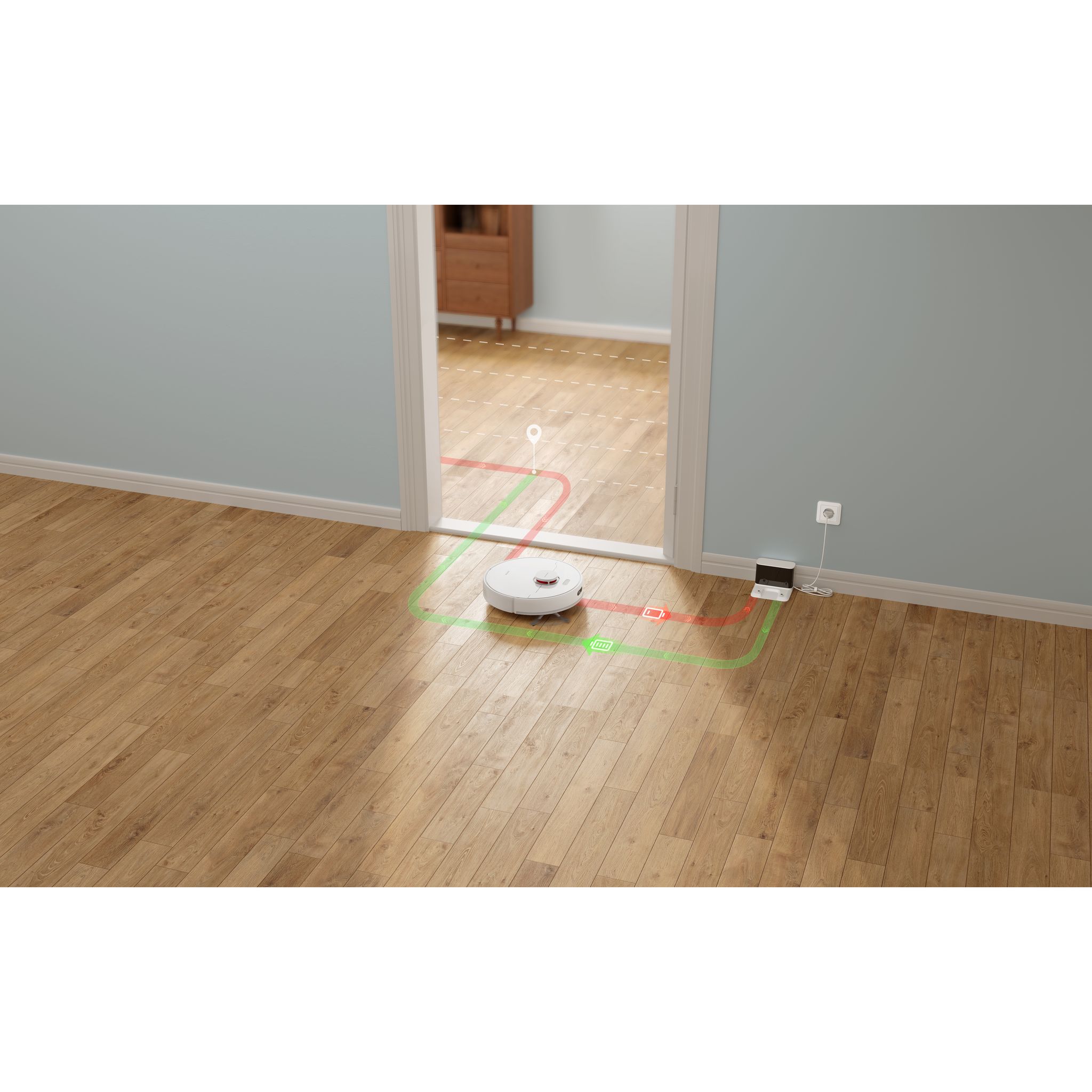 Voir la diapositive 5 : DREAME Aspirateur robot laveur F9 PRO - Blanc