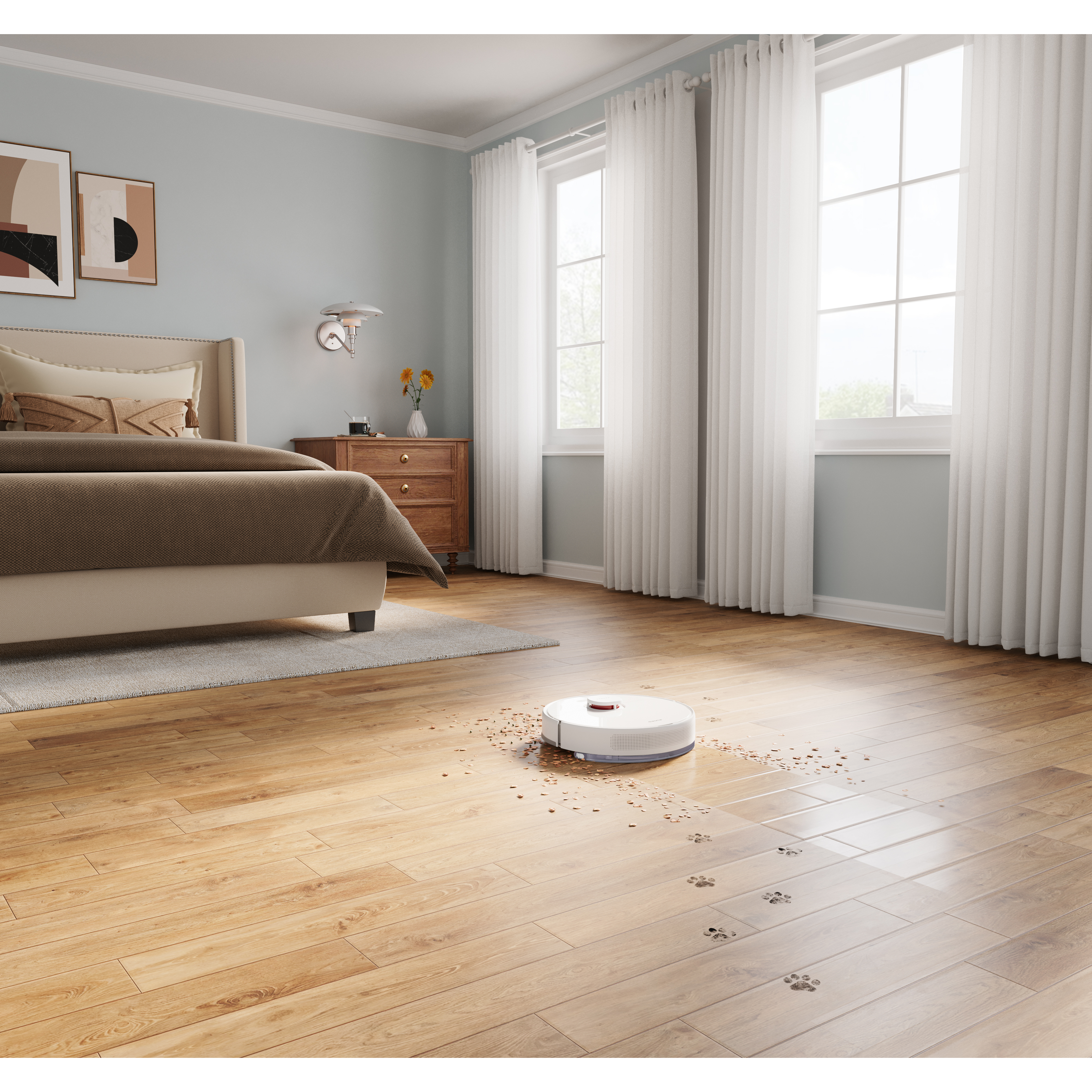 Voir la diapositive 6 : DREAME Aspirateur robot laveur F9 PRO - Blanc