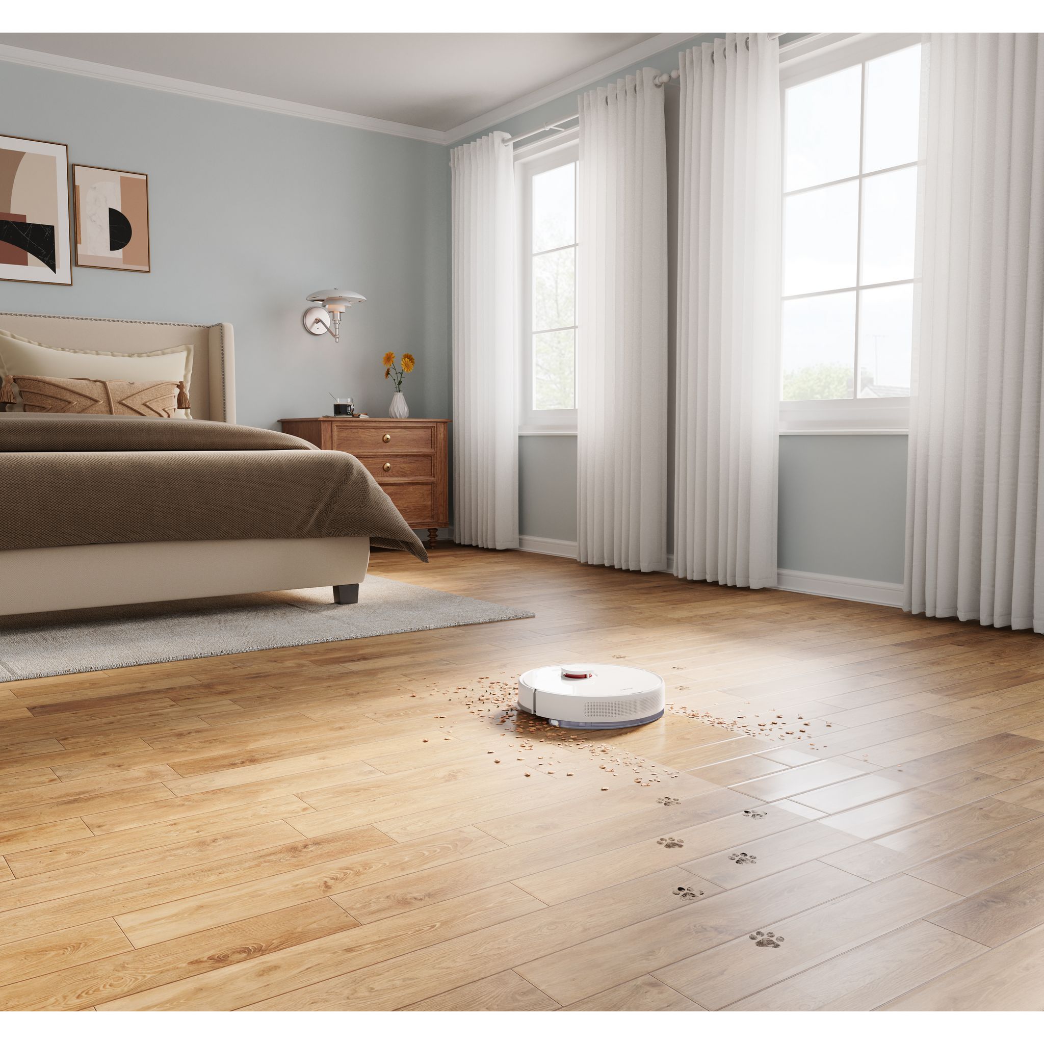 Voir la diapositive 6 : DREAME Aspirateur robot laveur F9 PRO - Blanc