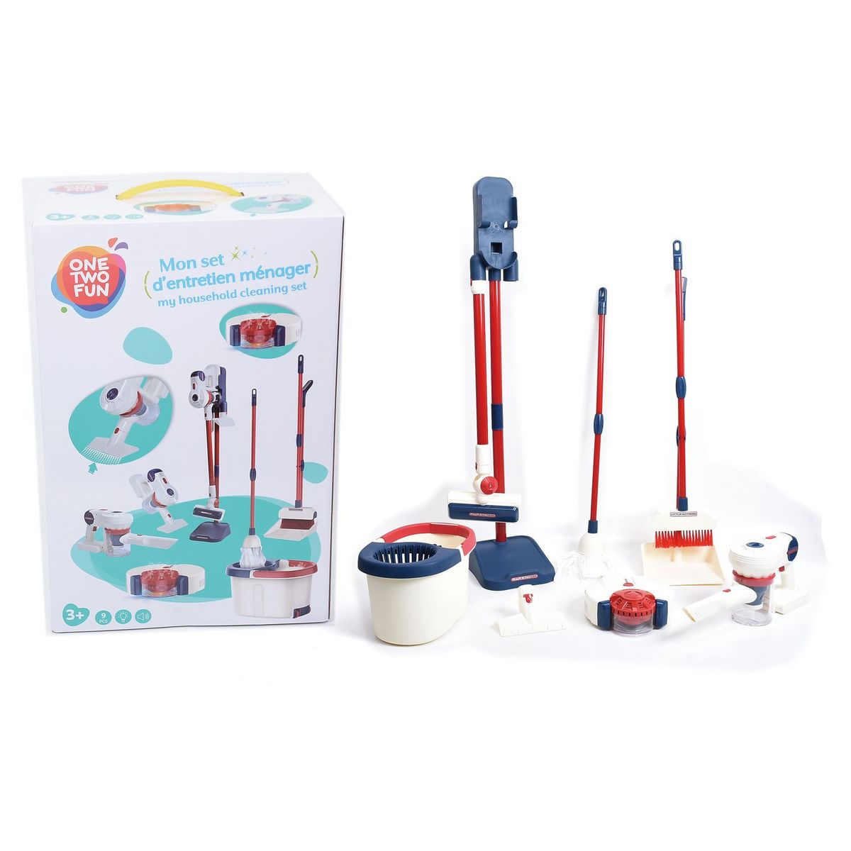 ONE TWO FUN Mon Set d'entretien ménager