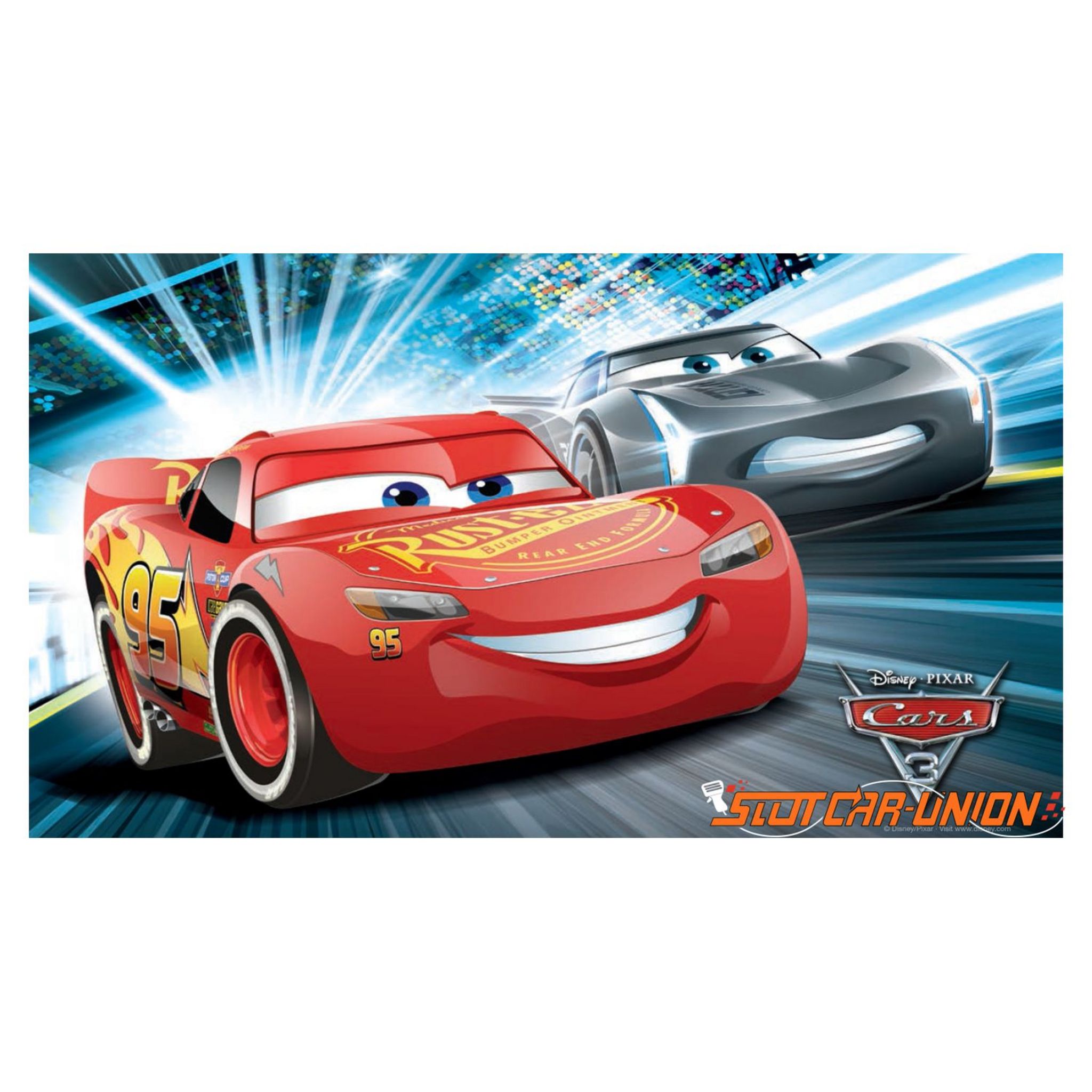 Voir la diapositive 2 : MATTEL Circuit Carrera Disney Cars Duel Mc Queen VS Jackson Storm
