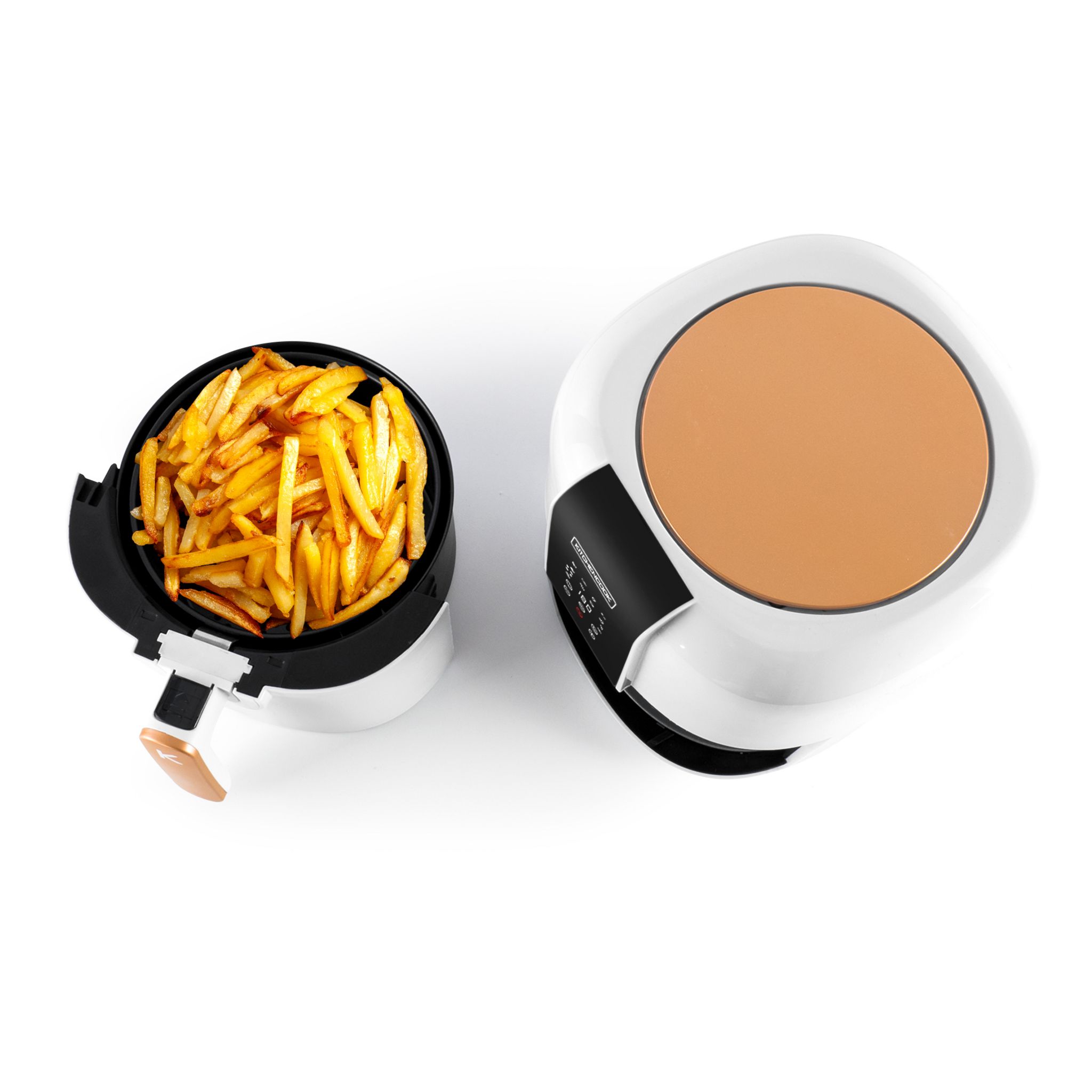 Voir la diapositive 9 : KITCHENCOOK Friteuse électrique sans huile à air chaud AIRMED - Blanc