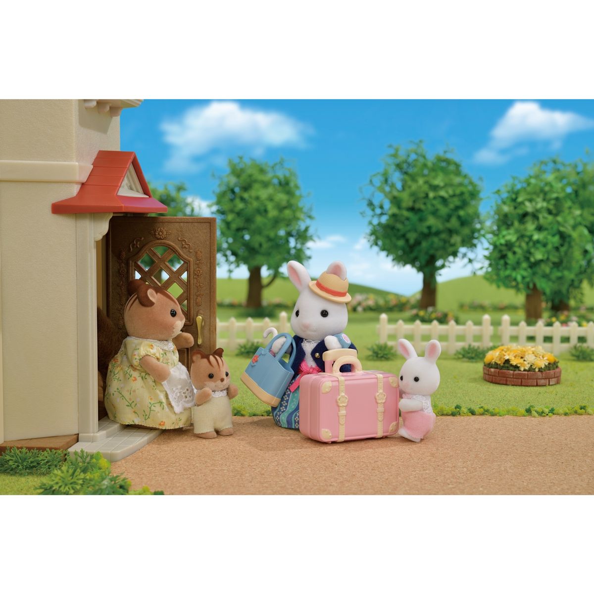 La maman lapin neige et sa valise de weekend