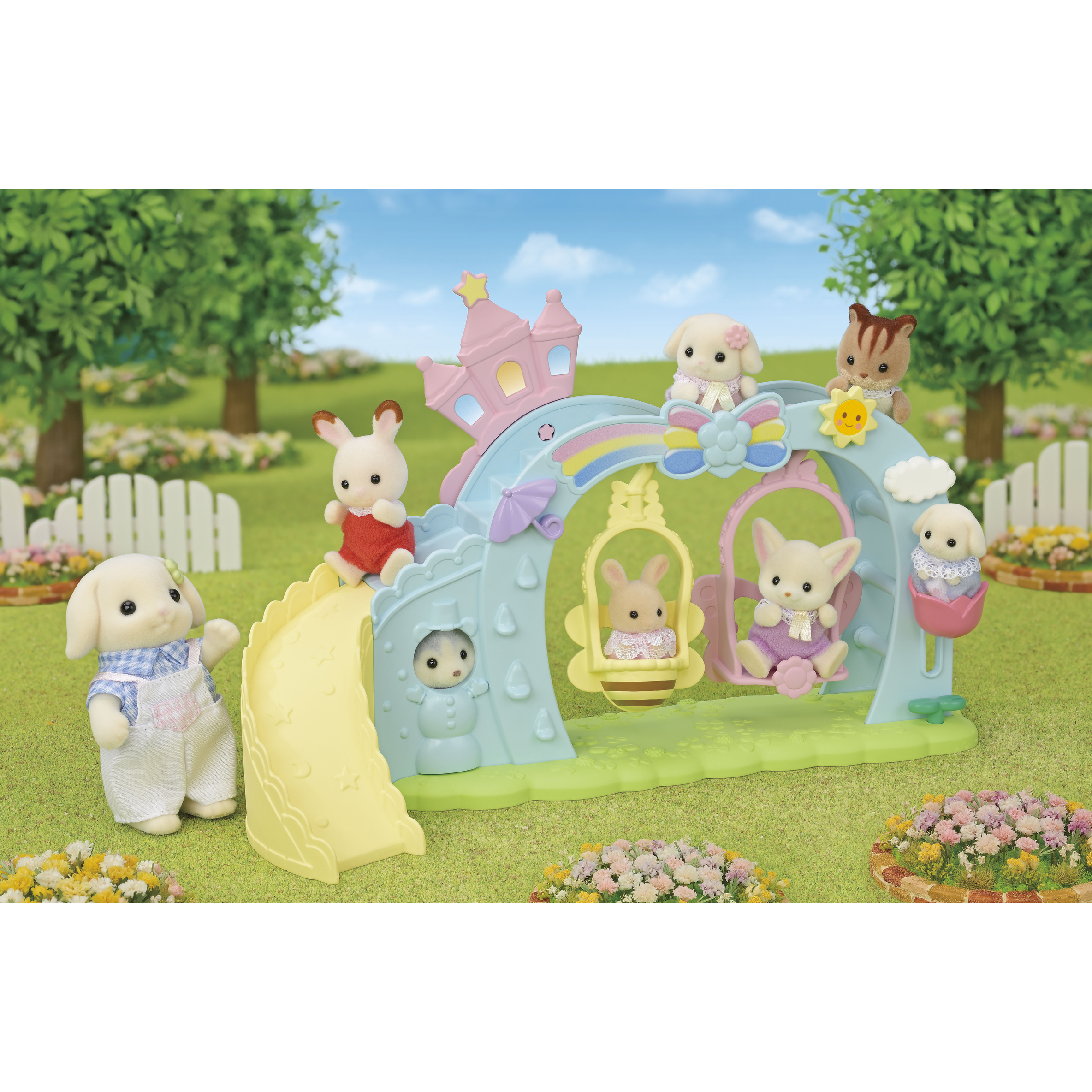 Voir la diapositive 6 : EPOCH D'ENFANCE Sylvanian Families - L'aire de jeux des bébés
