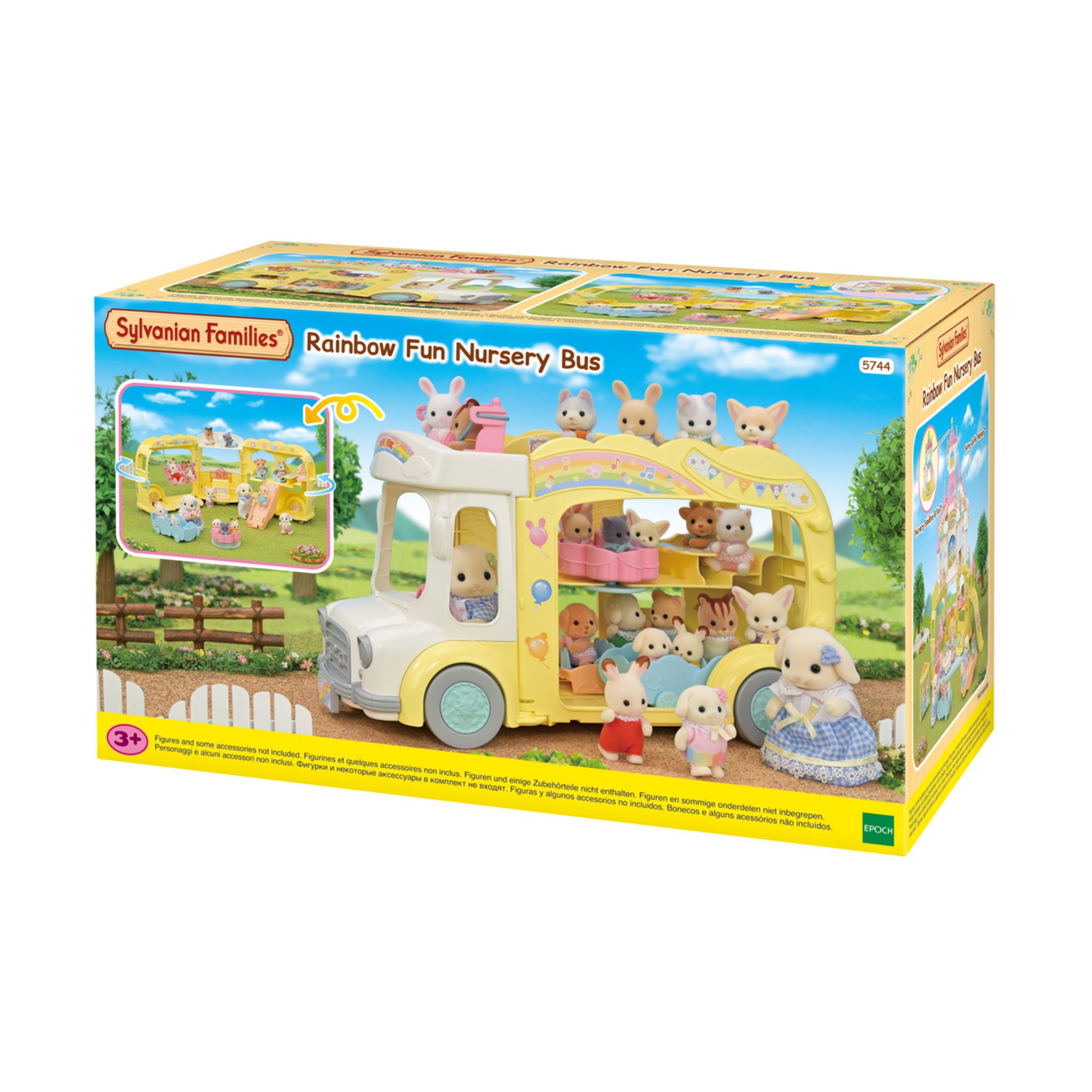 Voir la diapositive 3 : EPOCH D'ENFANCE Bus cour de récréation Sylvanian Families