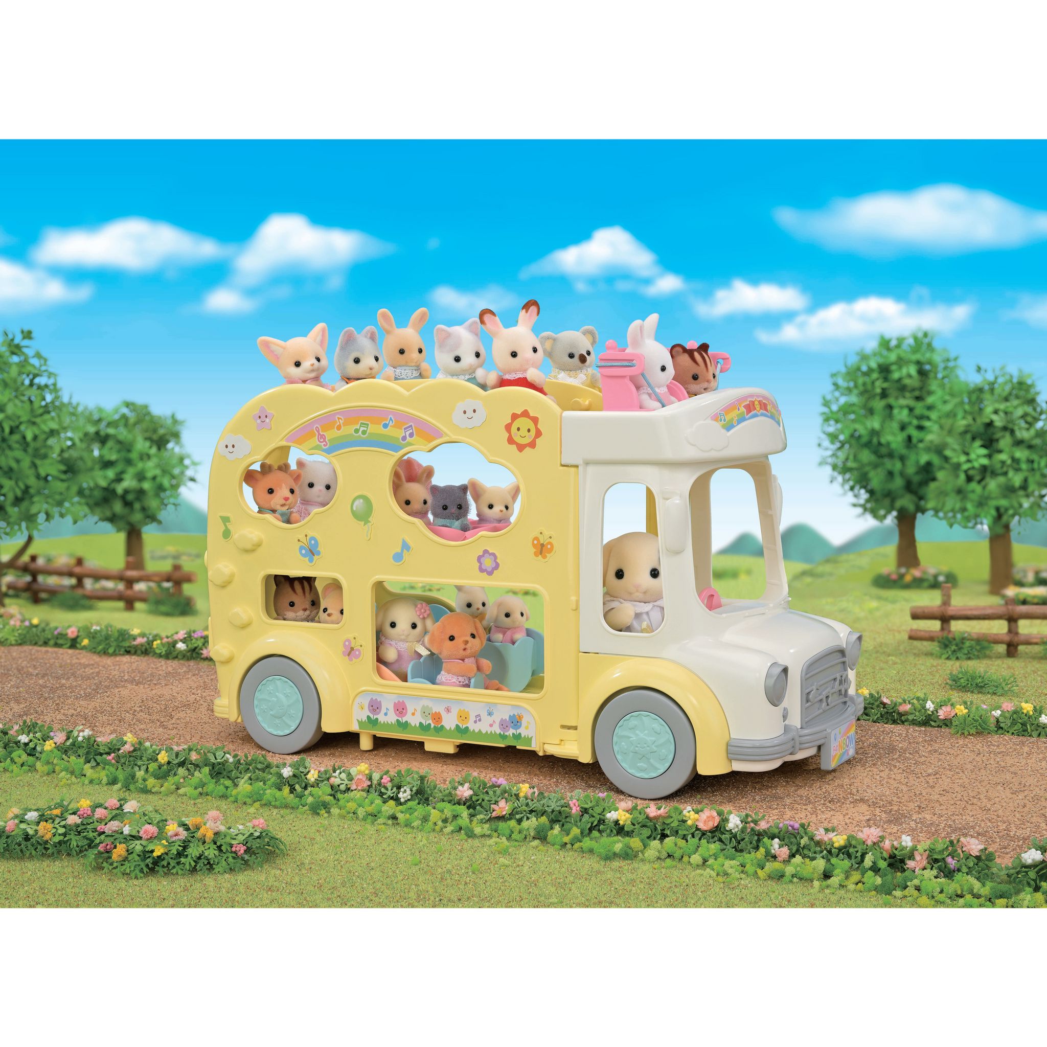 Voir la diapositive 10 : EPOCH D'ENFANCE Bus cour de récréation Sylvanian Families