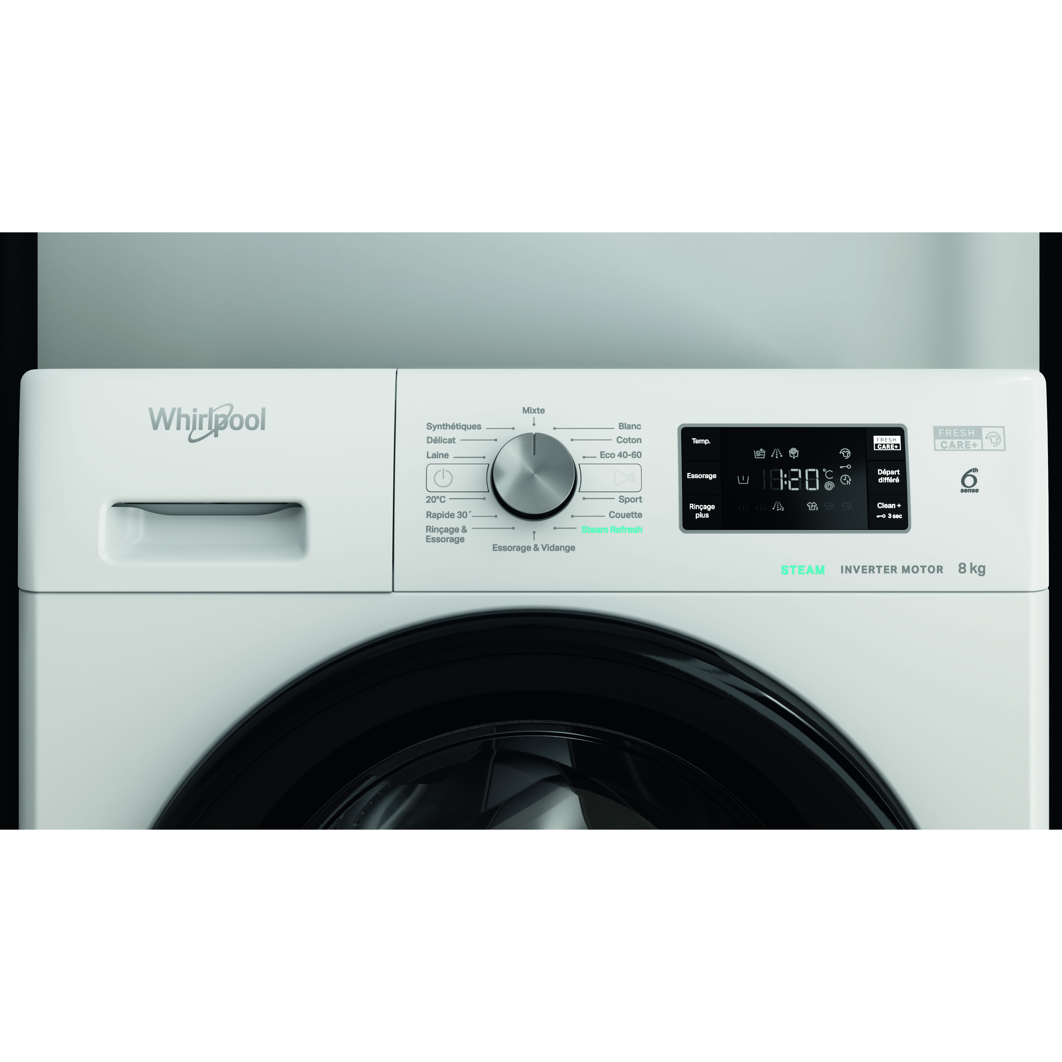 Voir la diapositive 11 : WHIRLPOOL Lave linge hublot FFB8258BVFR, 8 kg, 1200 T/min, B