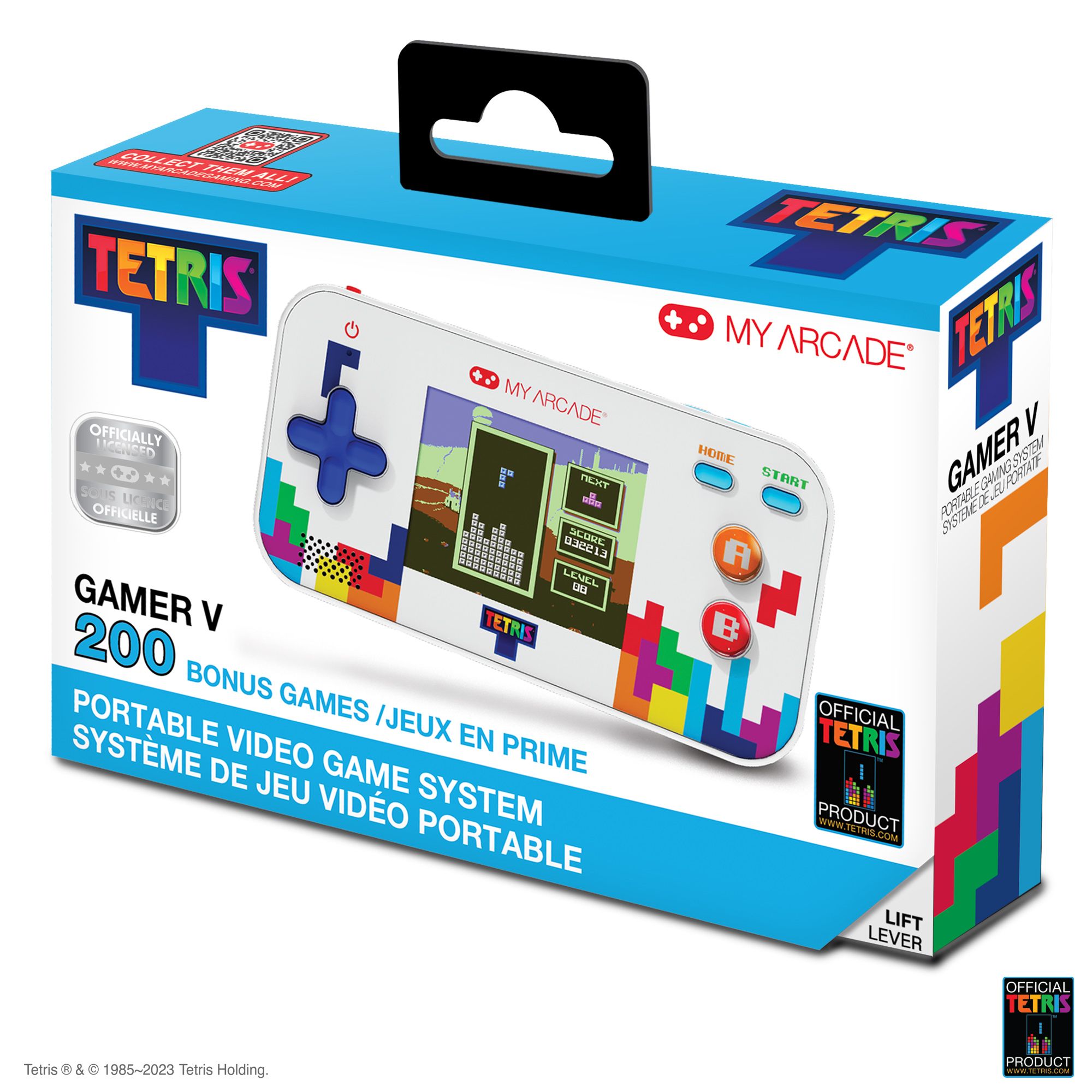 Voir la diapositive 5 : Console Rétrogaming Gamer V Classic Portable Tetris
