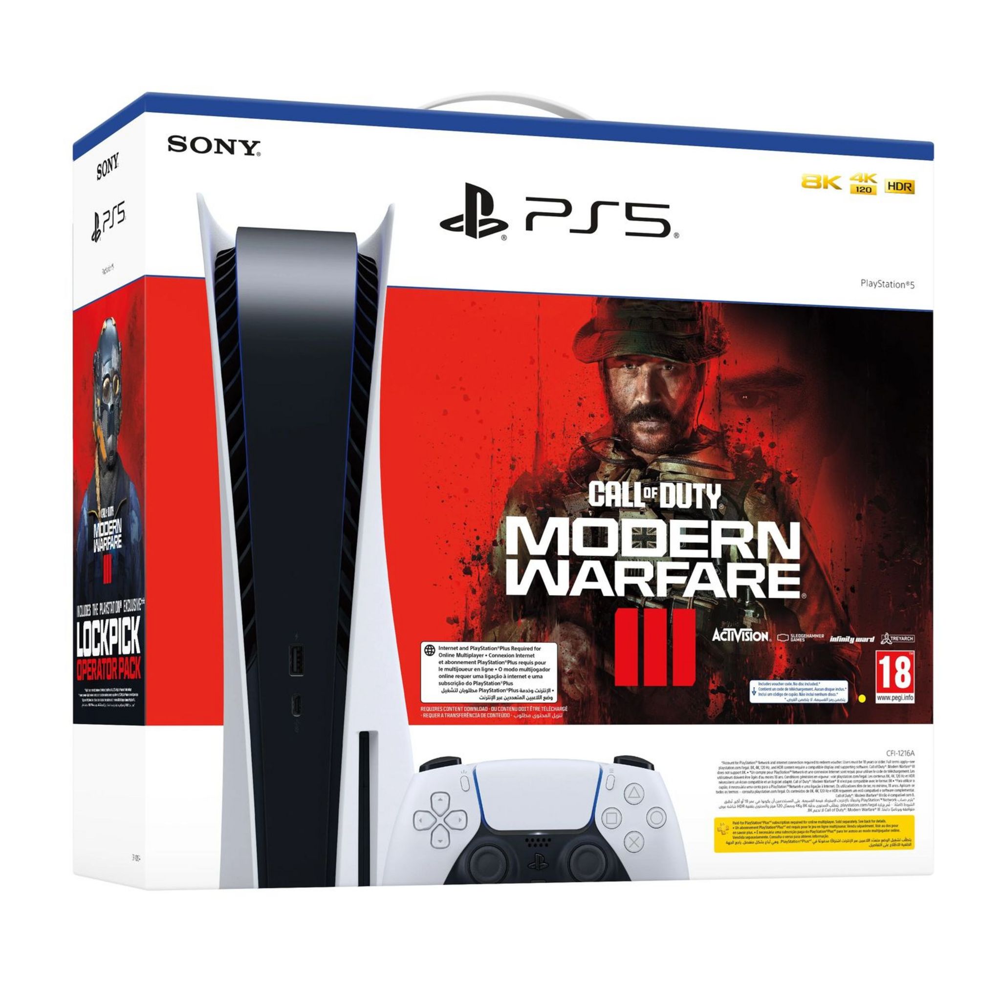 SONY Pack Console PS5 Standard + Call of Duty Modern Warfare III pas cher Auchan.fr