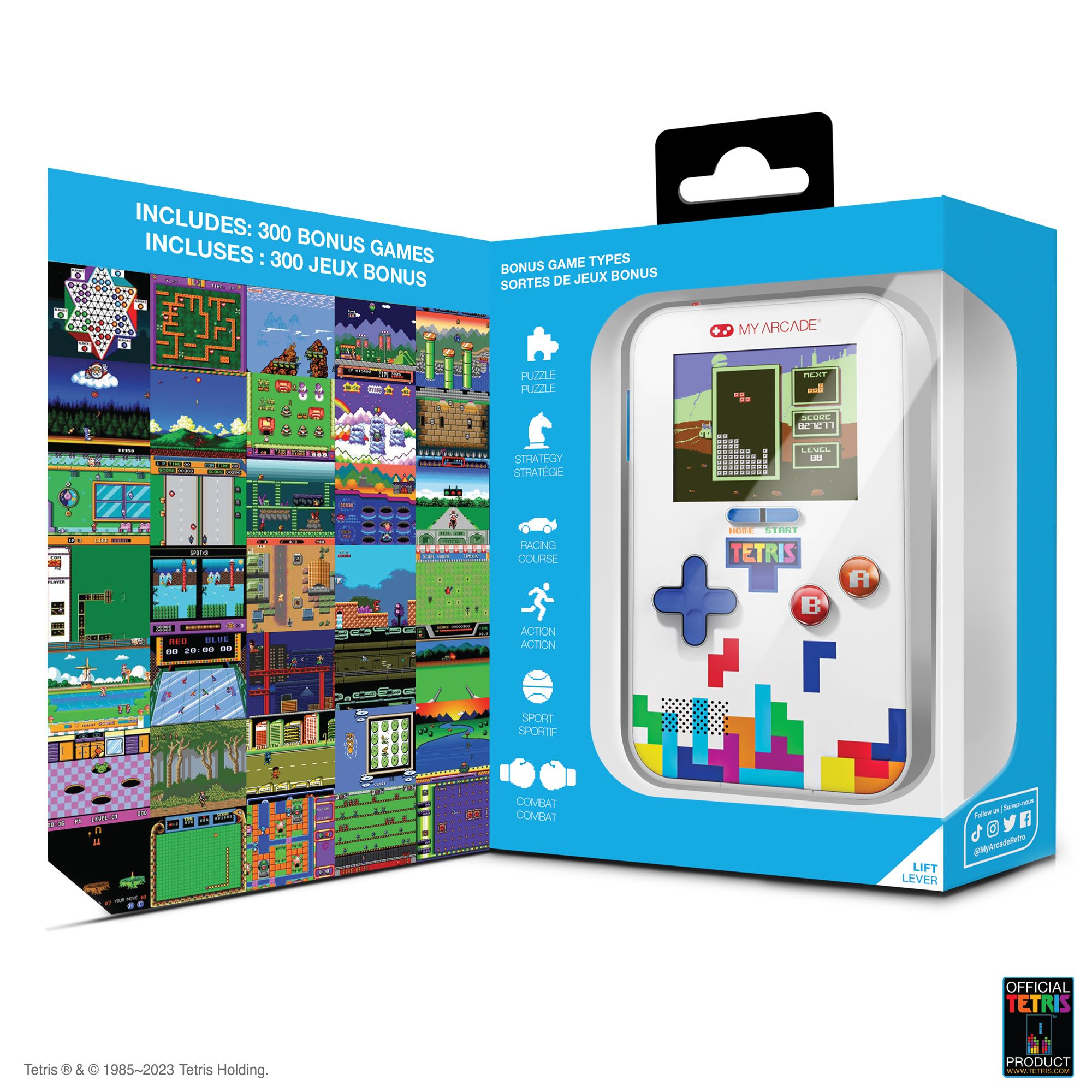 Voir la diapositive 3 : Console Rétrogaming Go Gamer Classic Portable Tetris