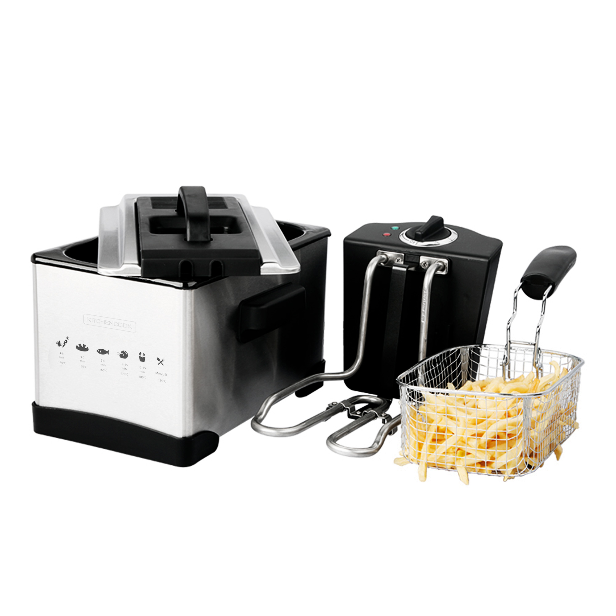 Voir la diapositive 2 : KITCHENCOOK Friteuse électrique Semi-Pro FRYPLUS - Inox