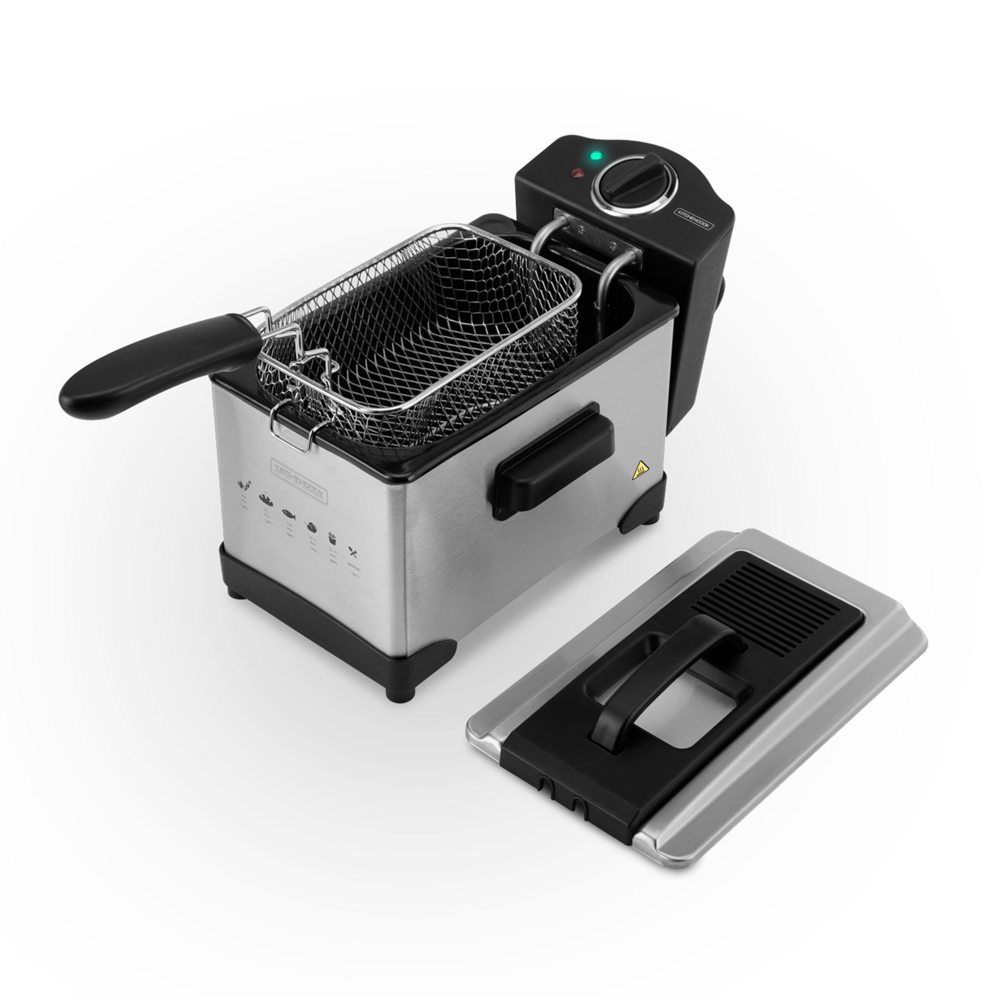 Voir la diapositive 4 : KITCHENCOOK Friteuse électrique Semi-Pro FRYPLUS - Inox