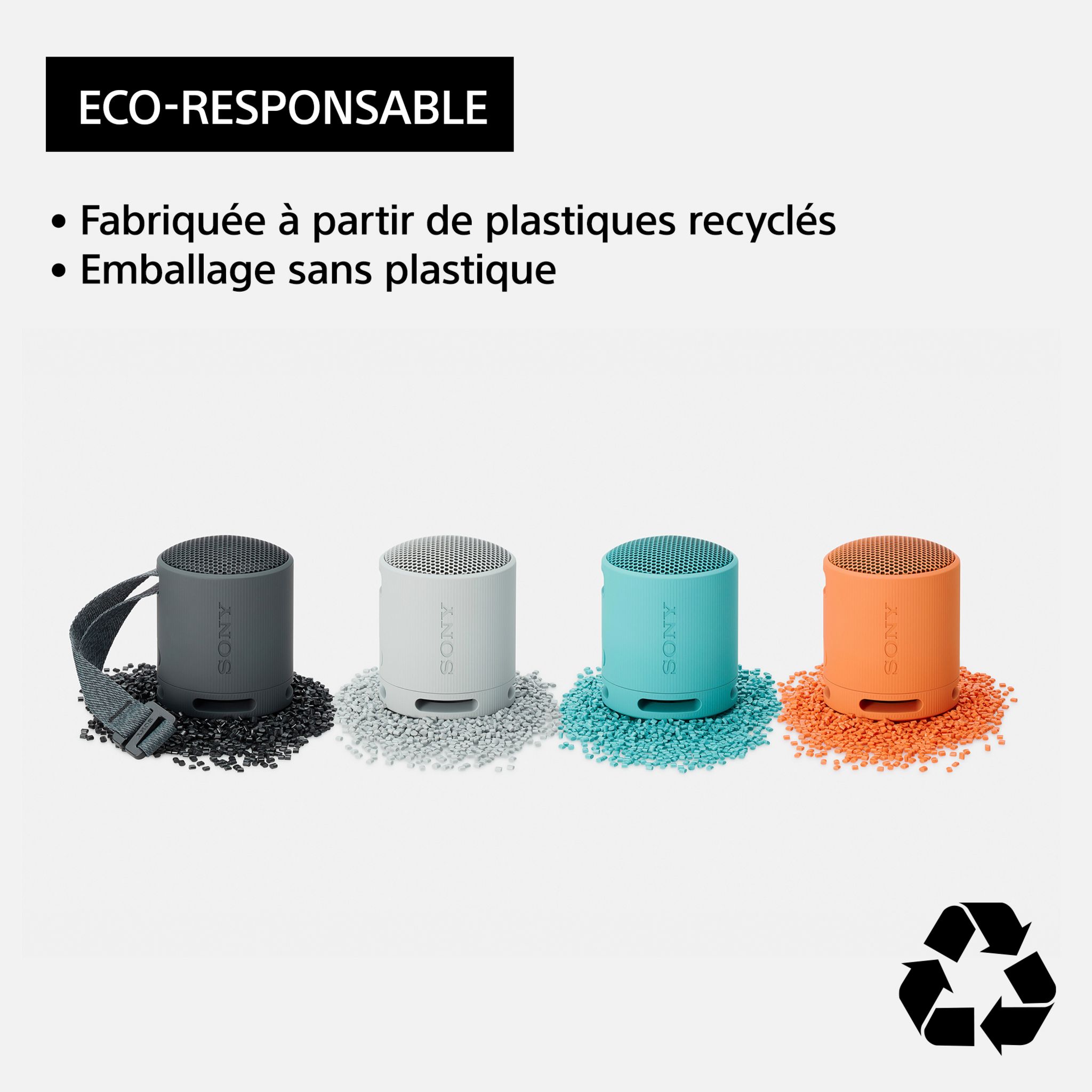 Voir la diapositive 6 : SONY Enceinte sans fil Bluetooth Ultra portable  SRS-XB100 - Bleu