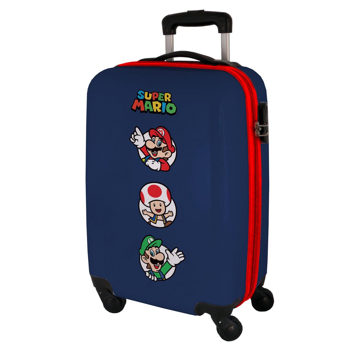 SUPER MARIO Valise cabine rigide 54cm 4 roues SUPER MARIO