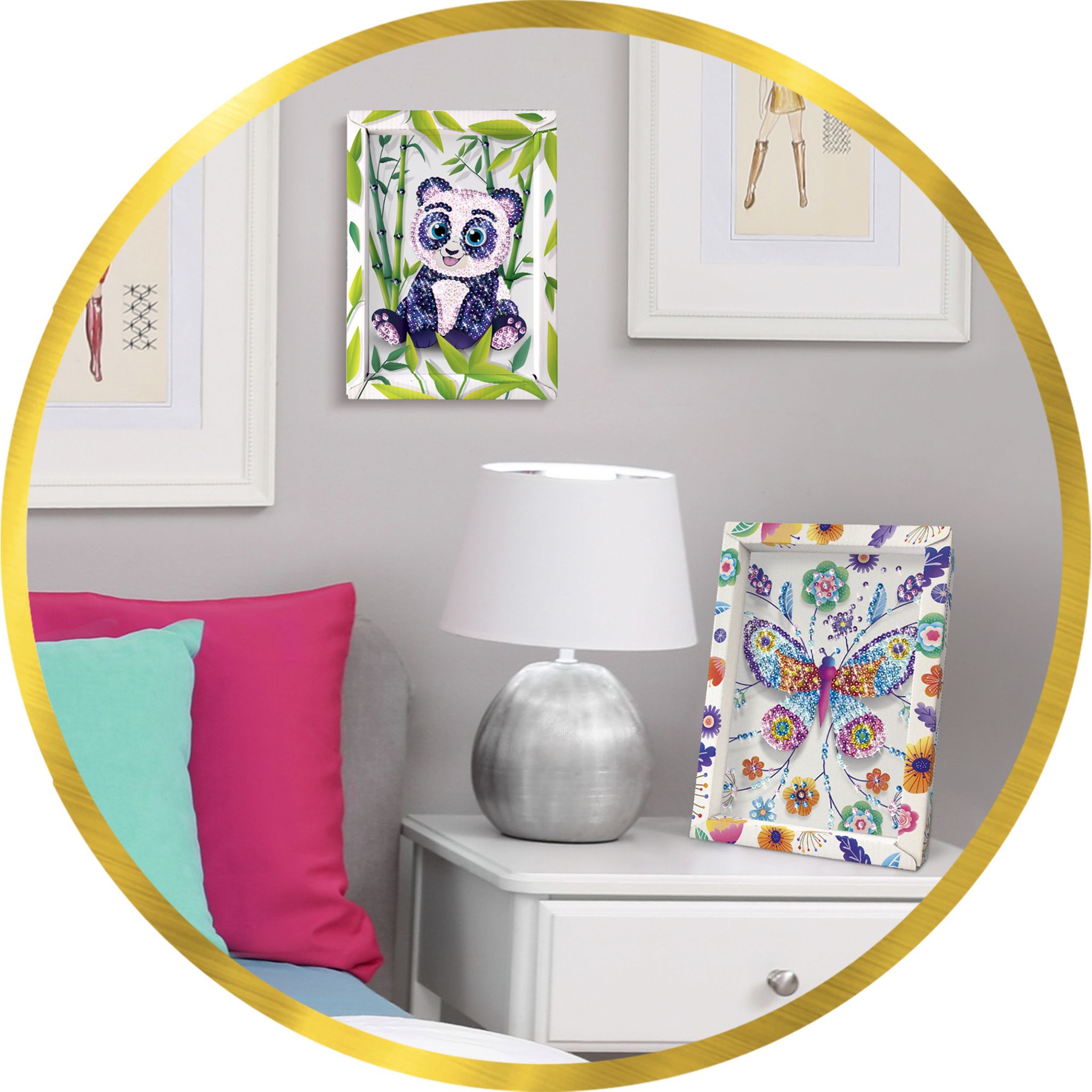 Voir la diapositive 5 : LANSAY Coffret Collection Sequins Panda