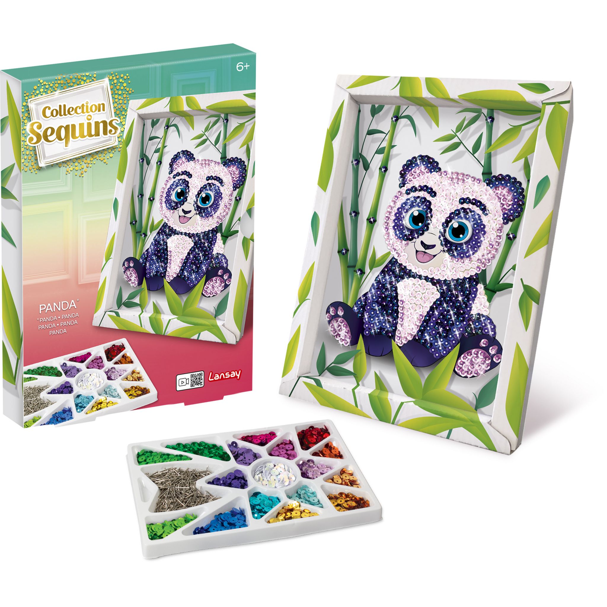 Voir la diapositive 6 : LANSAY Coffret Collection Sequins Panda