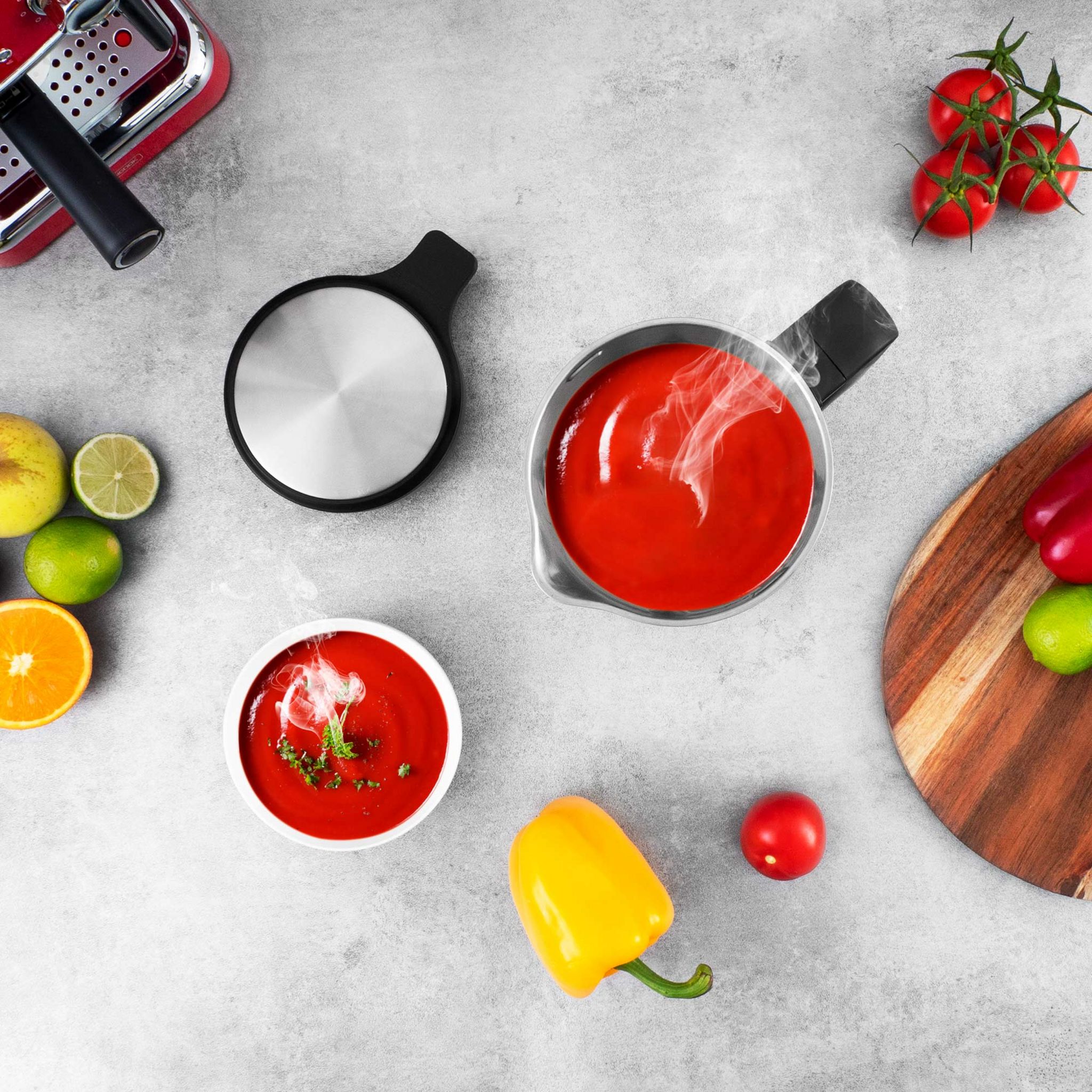 Voir la diapositive 12 : KITCHENCOOK Blender et Soup Maker CREAMIX - Inox