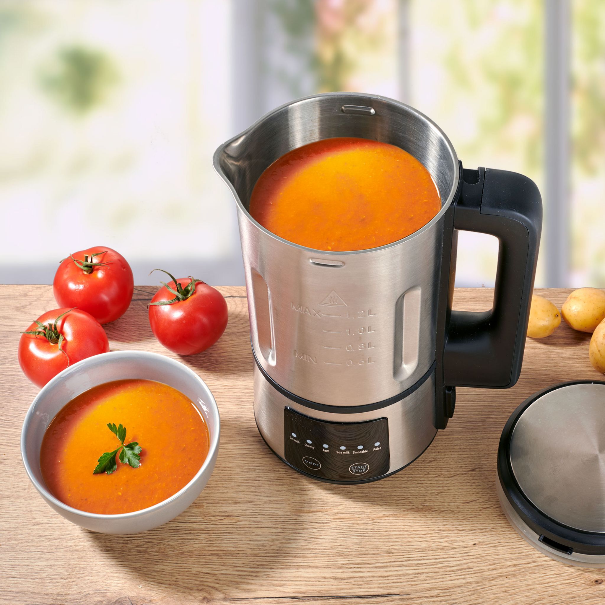 Voir la diapositive 6 : KITCHENCOOK Blender et Soup Maker CREAMIX - Inox