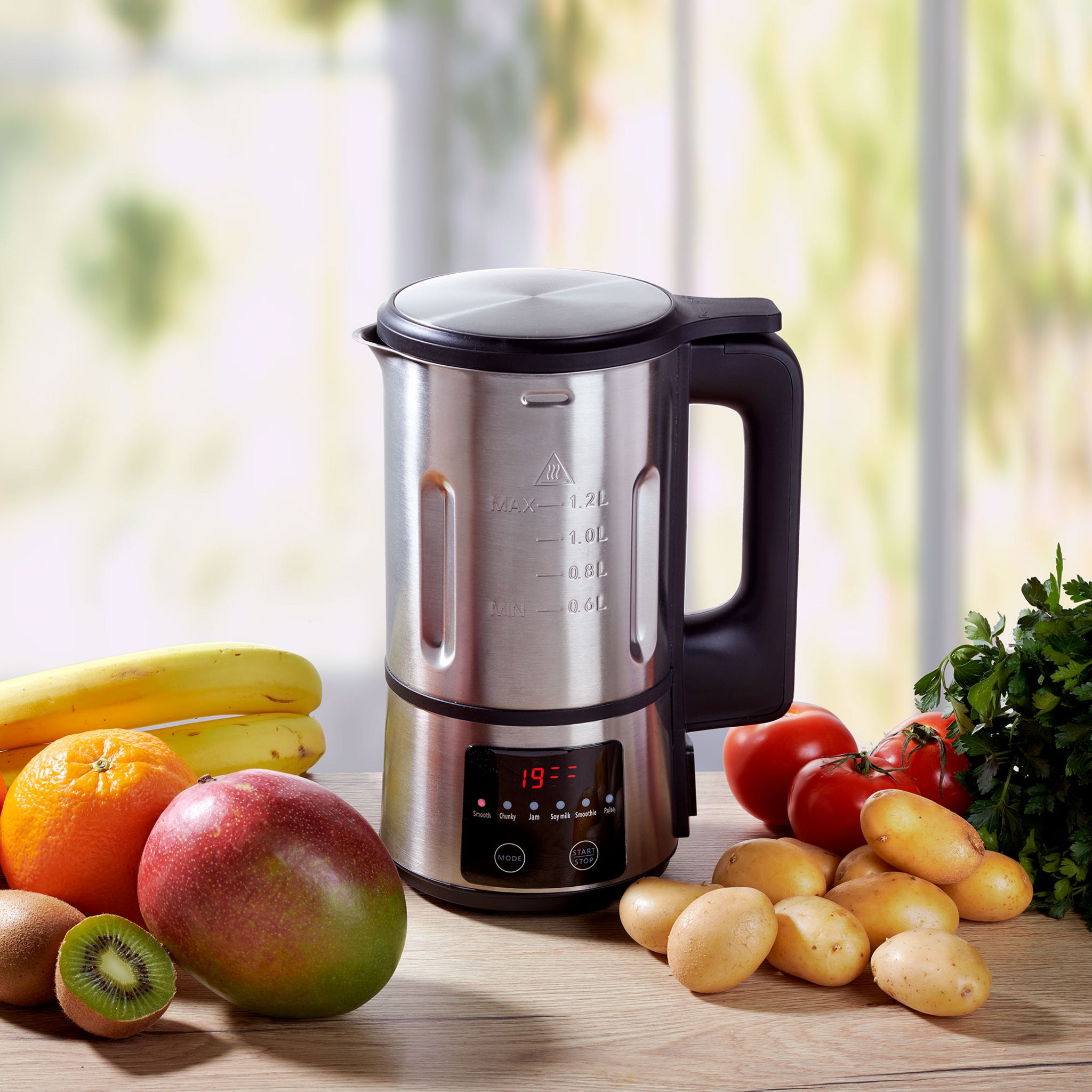 Voir la diapositive 8 : KITCHENCOOK Blender et Soup Maker CREAMIX - Inox