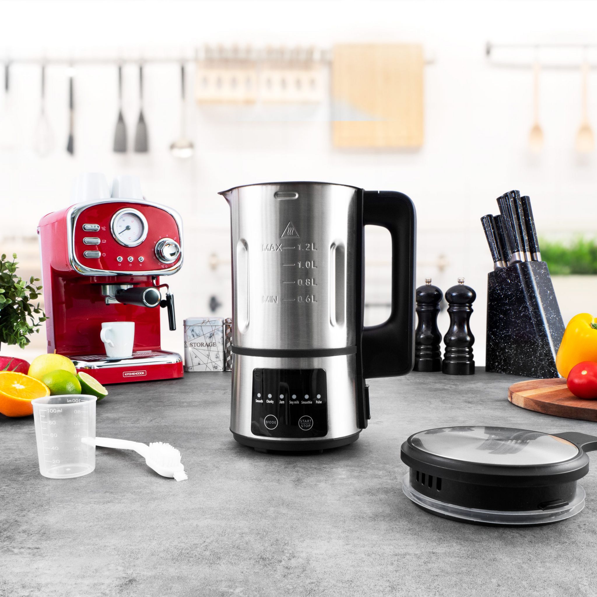 Voir la diapositive 9 : KITCHENCOOK Blender et Soup Maker CREAMIX - Inox