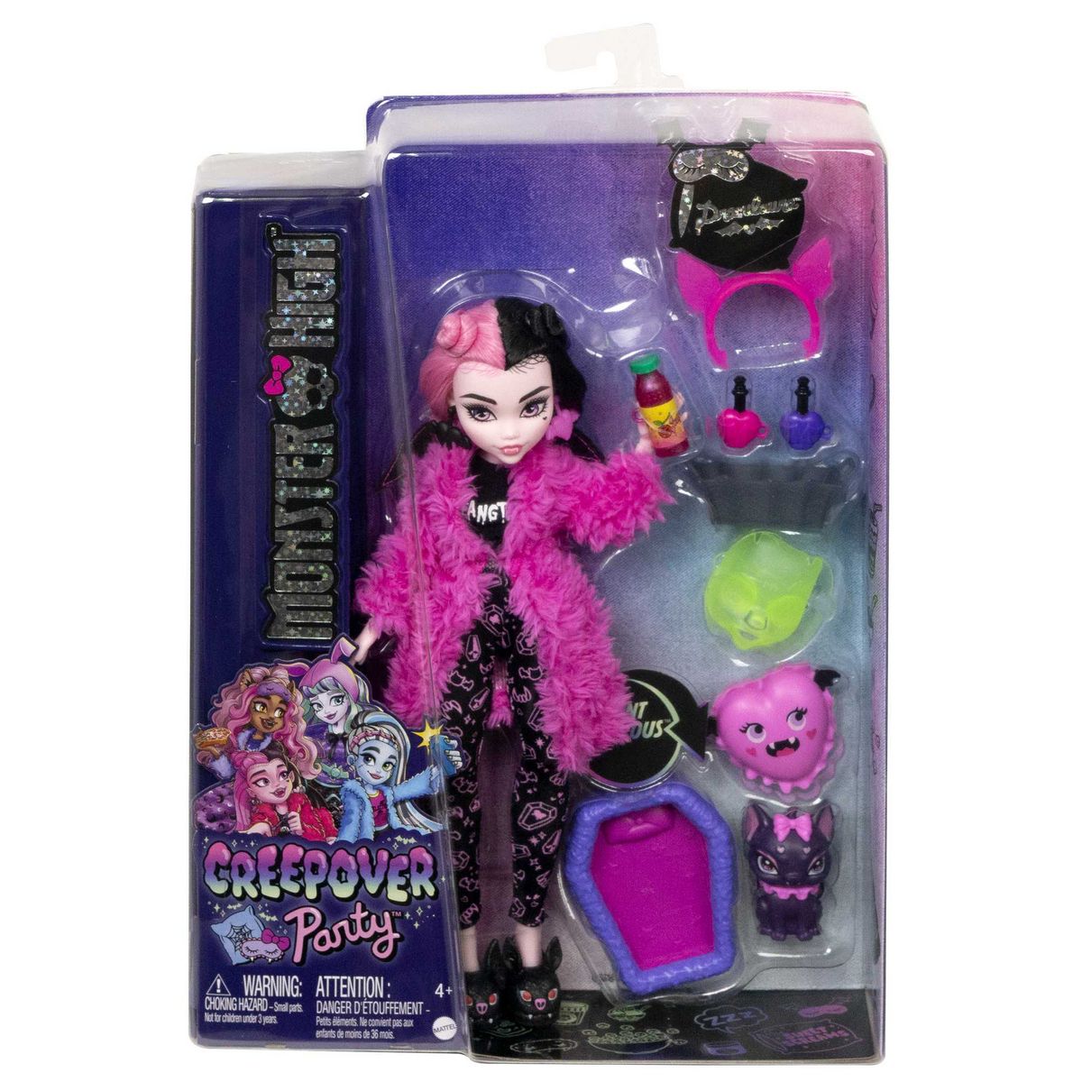 MATTEL Coffret Poupée Soirée Pyjama Draculaura - Monster High