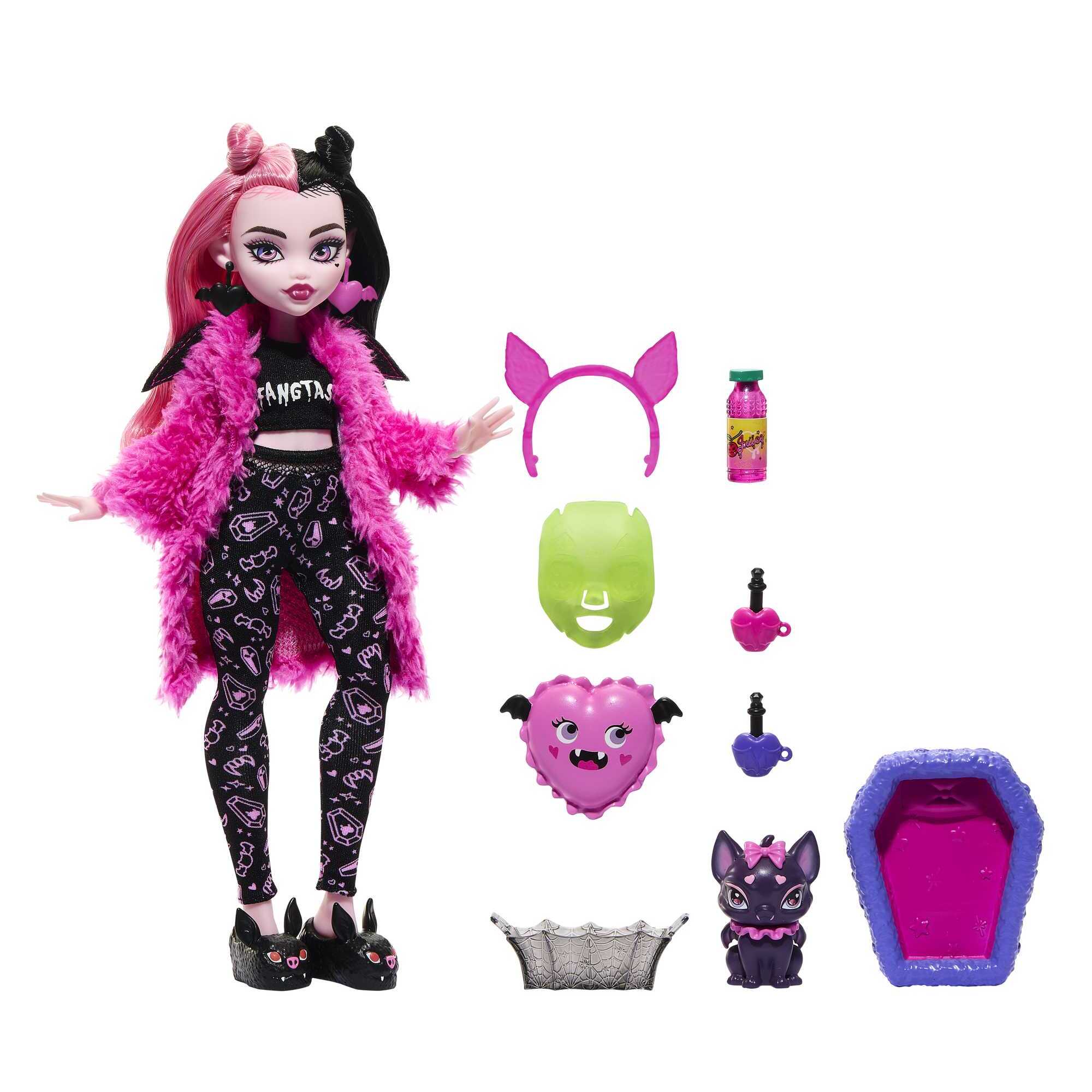 Voir la diapositive 7 : MATTEL Coffret Poupée Soirée Pyjama Draculaura - Monster High