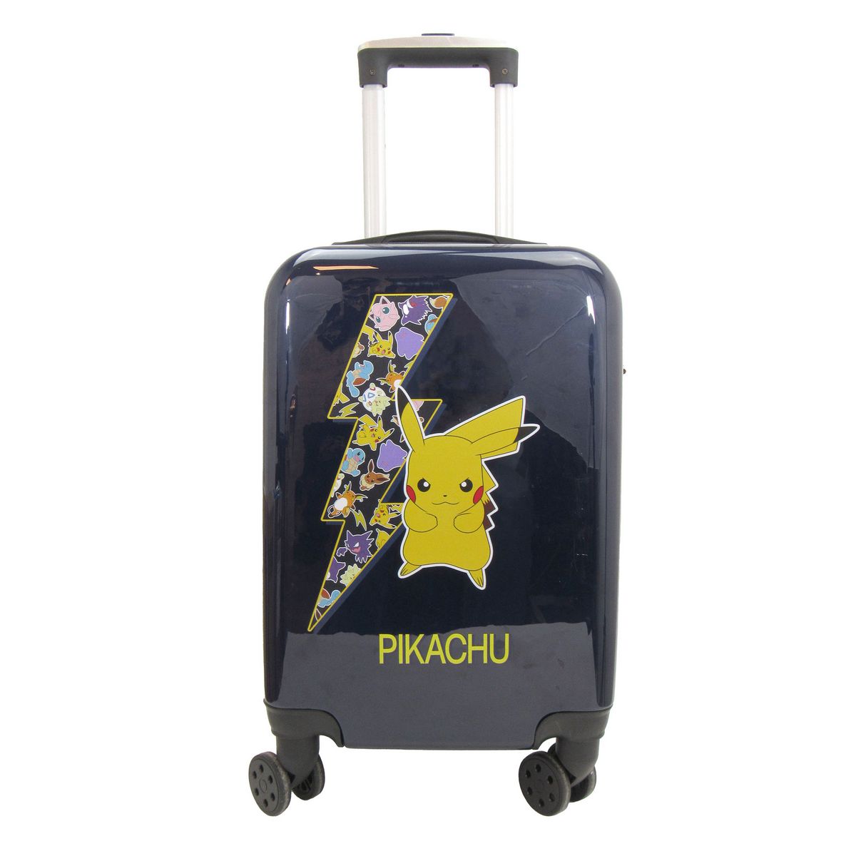 POKEMON Valise cabine rigide 54 cm 4 roues Pikachu POKEMON - noir