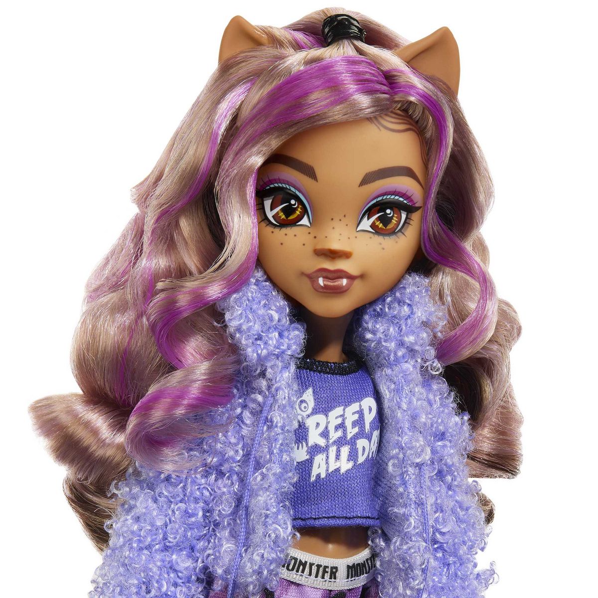 MATTEL Coffret Poupée Soirée Pyjama Clawdeen Wolf - Monster High