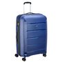 Voir la diapositive 1 : DELSEY Grande Valise rigide 75 cm 8 roues BINALONG - bleu