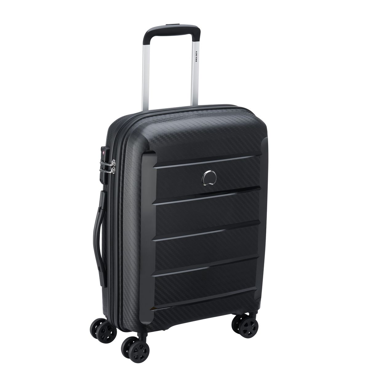 DELSEY Valise cabine rigide 55 cm 8 roues BINALONG - noir