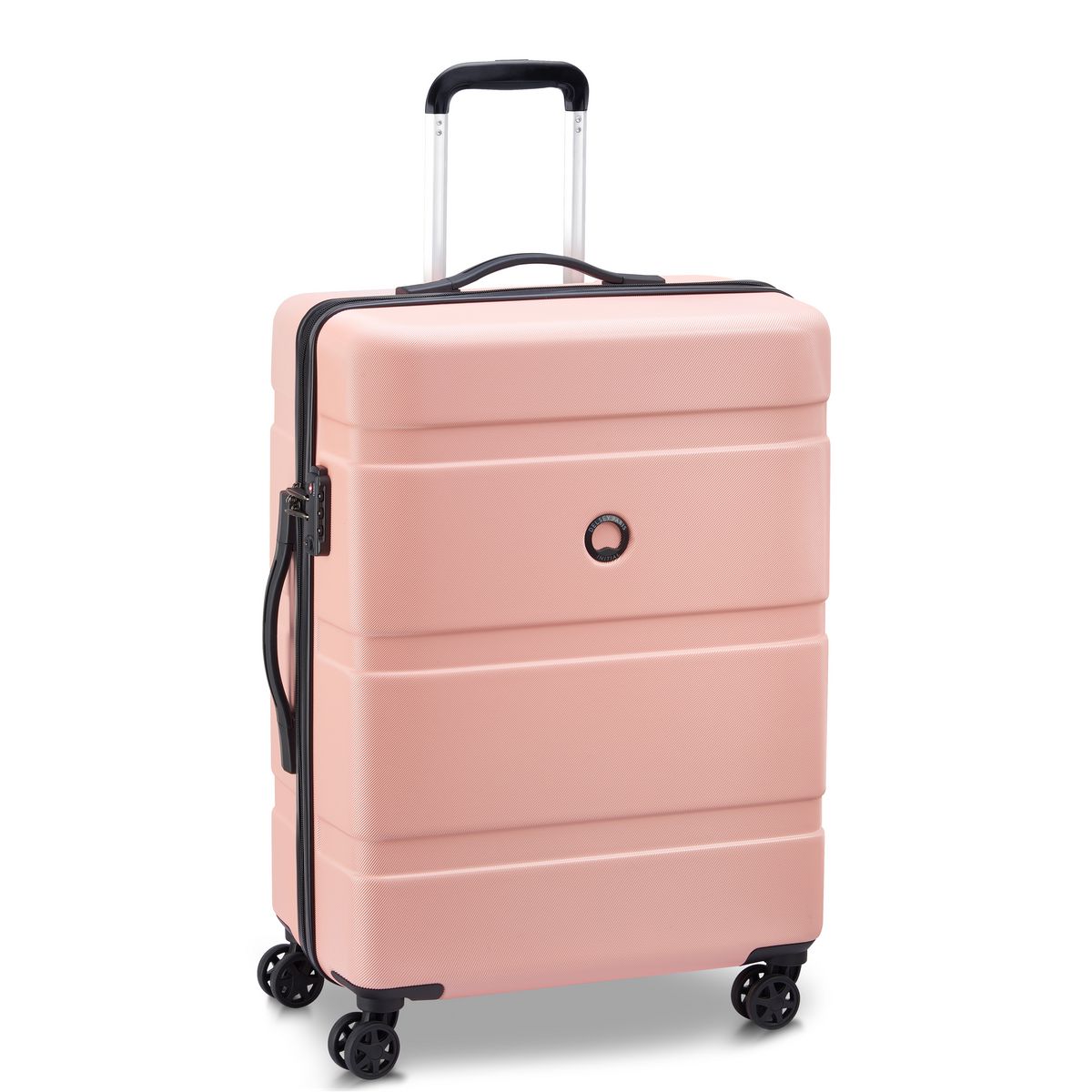 DELSEY Grande Valise rigide 76 cm 8 roues AIRSHIP - rose